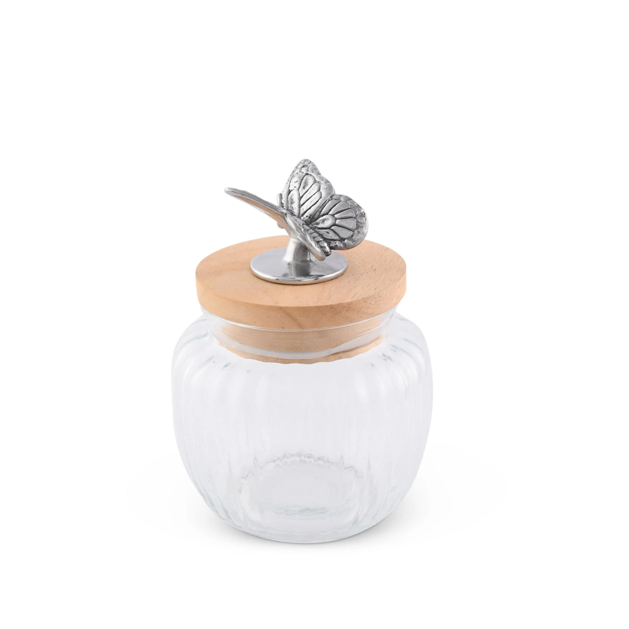 Arthur Court Glass Canister Large - Butterfly - Image 3