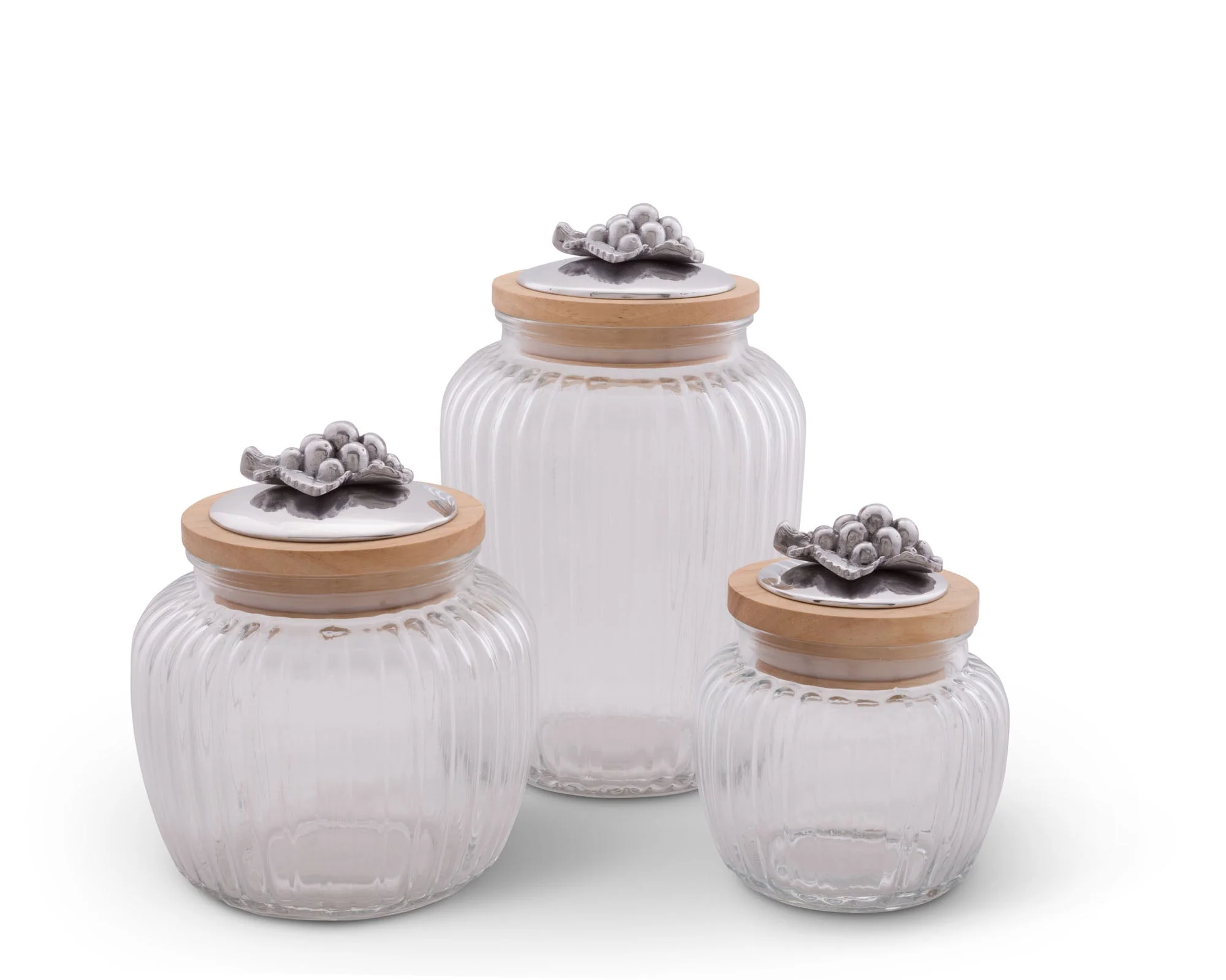 Arthur Court Glass Canister Large - Grape