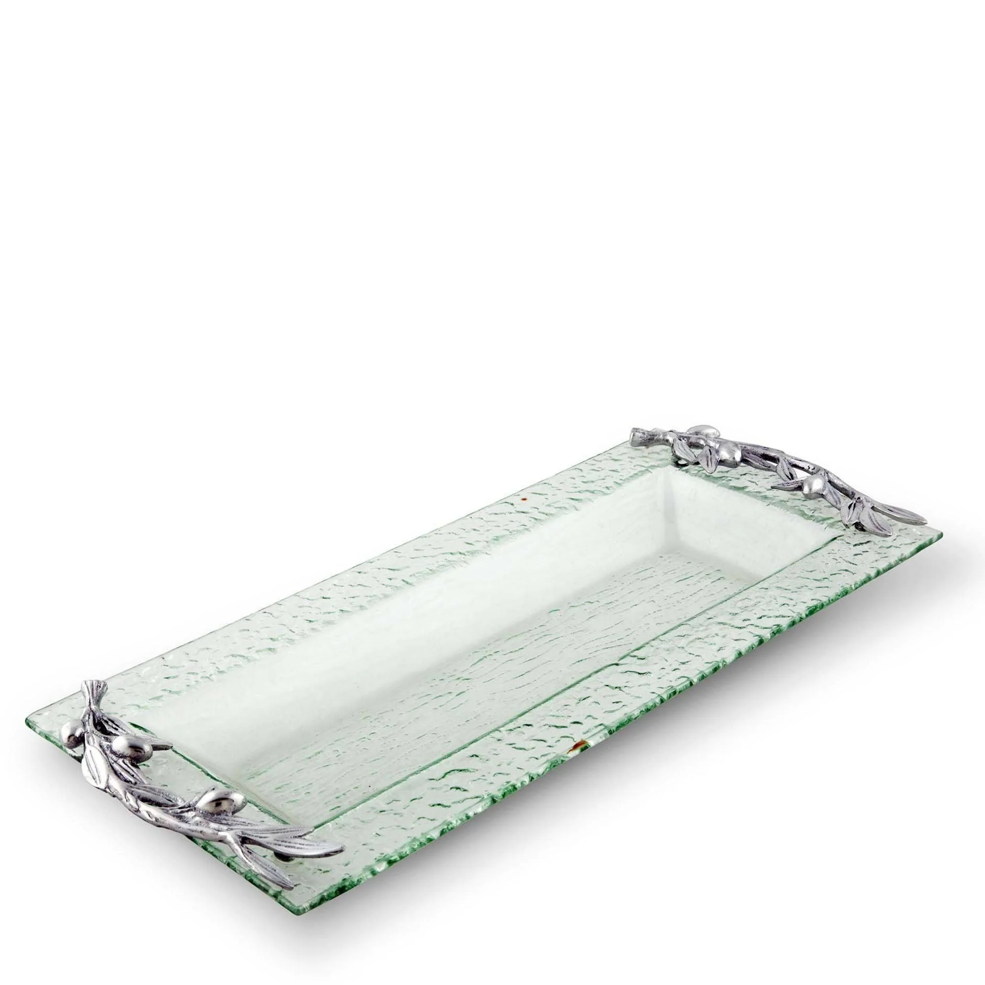 Arthur Court Glass Tray - Oblong Olive - Image 2