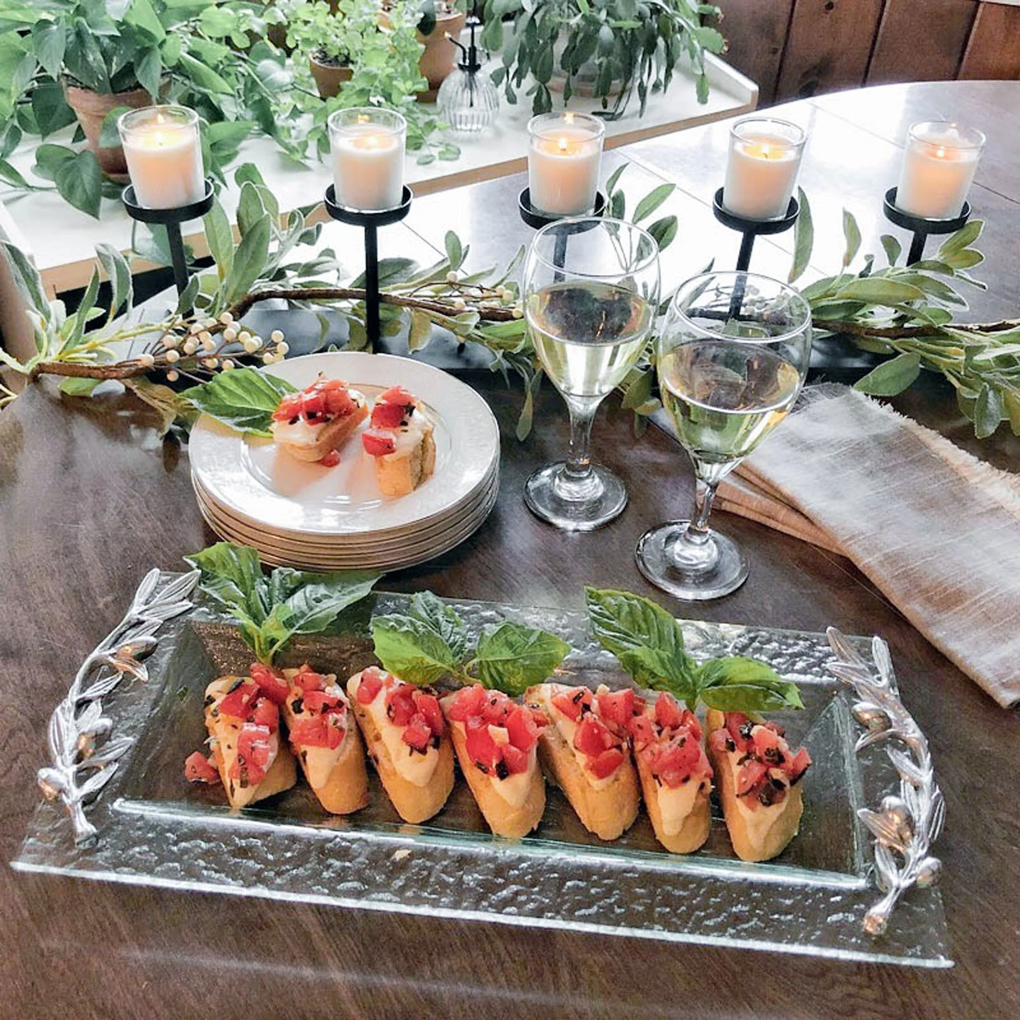 Arthur Court Glass Tray - Oblong Olive - Image 4