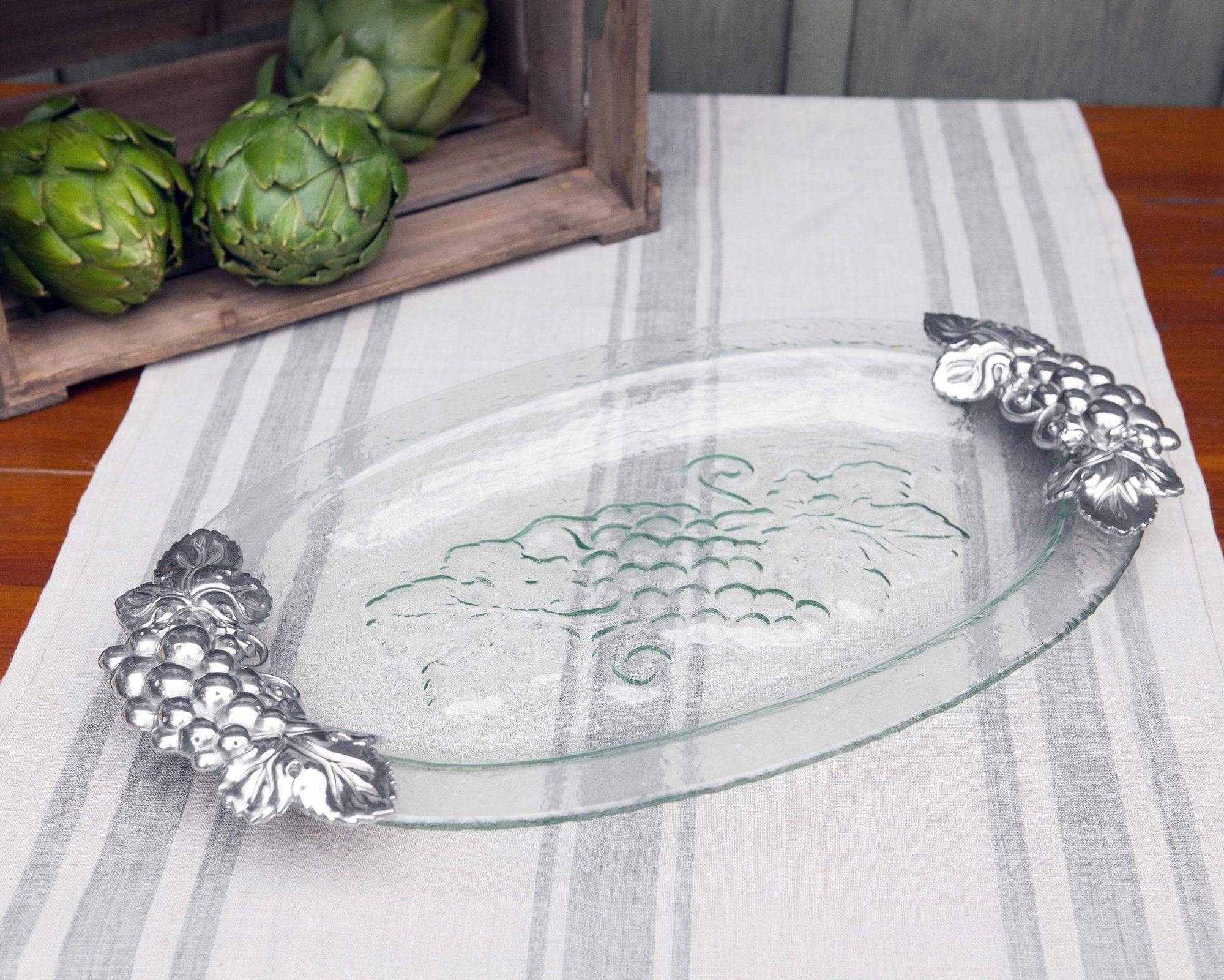 Arthur Court Grape Glass Platter - Image 3