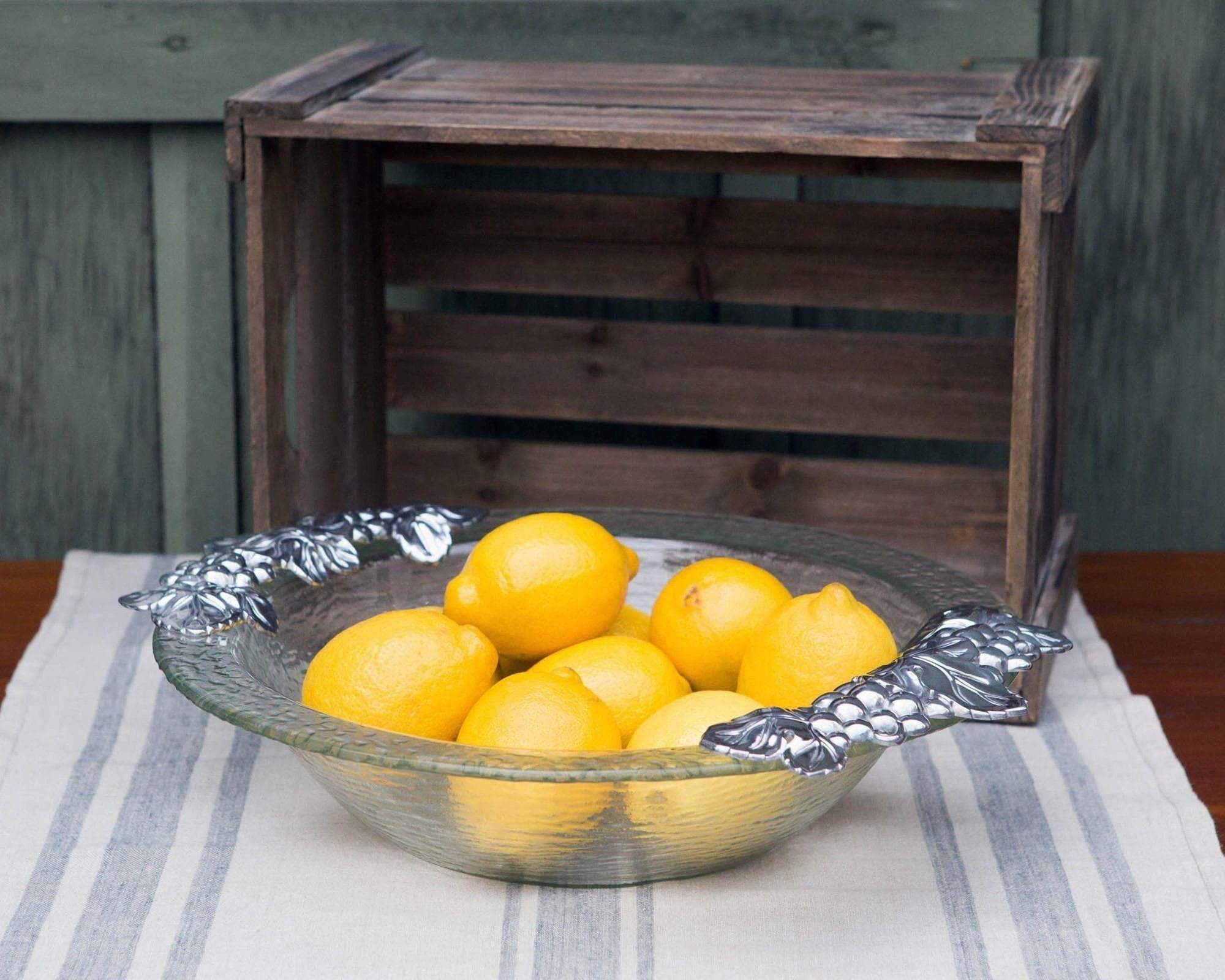 Arthur Court Grape Glass Salad Bowl