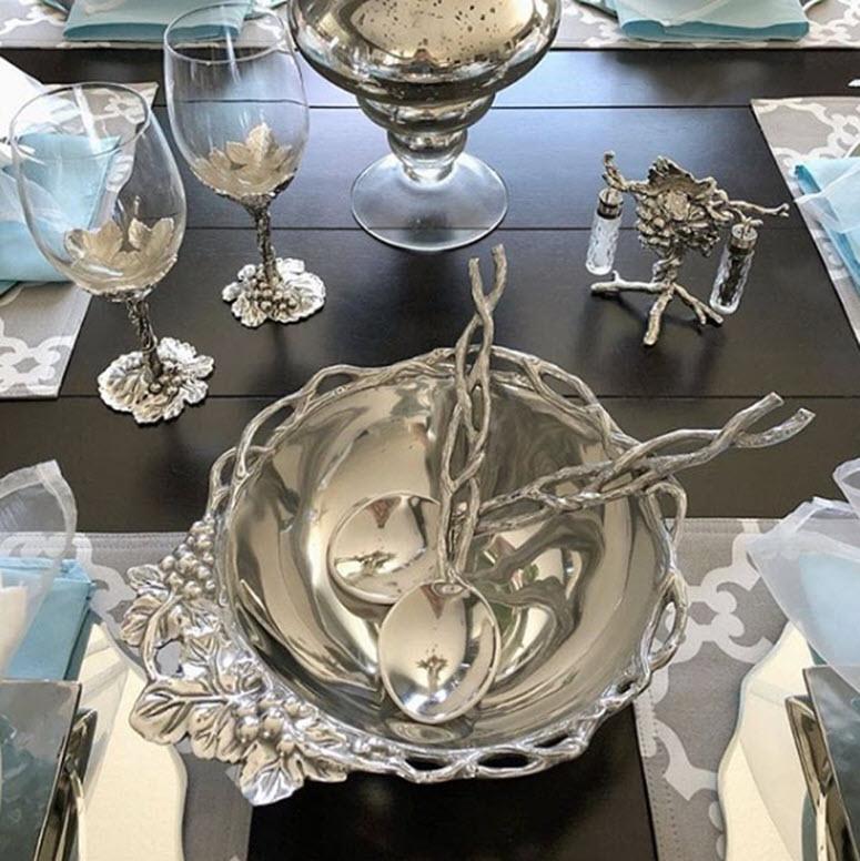 Arthur Court Grape Open Vine Salad Set 3-pc - Image 2