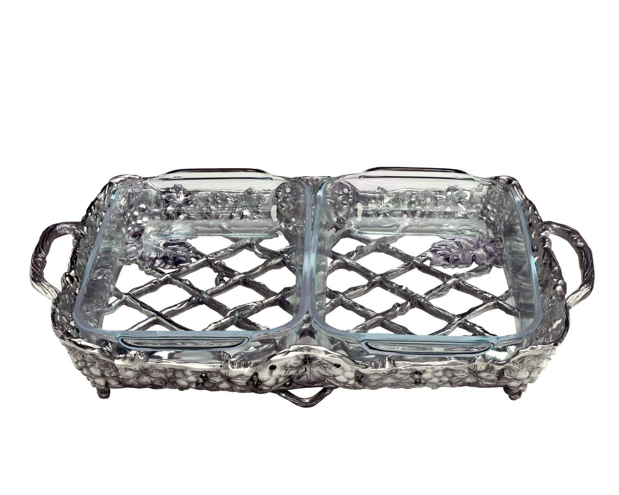 Arthur Court Grape Pyrex Holder 2qt
