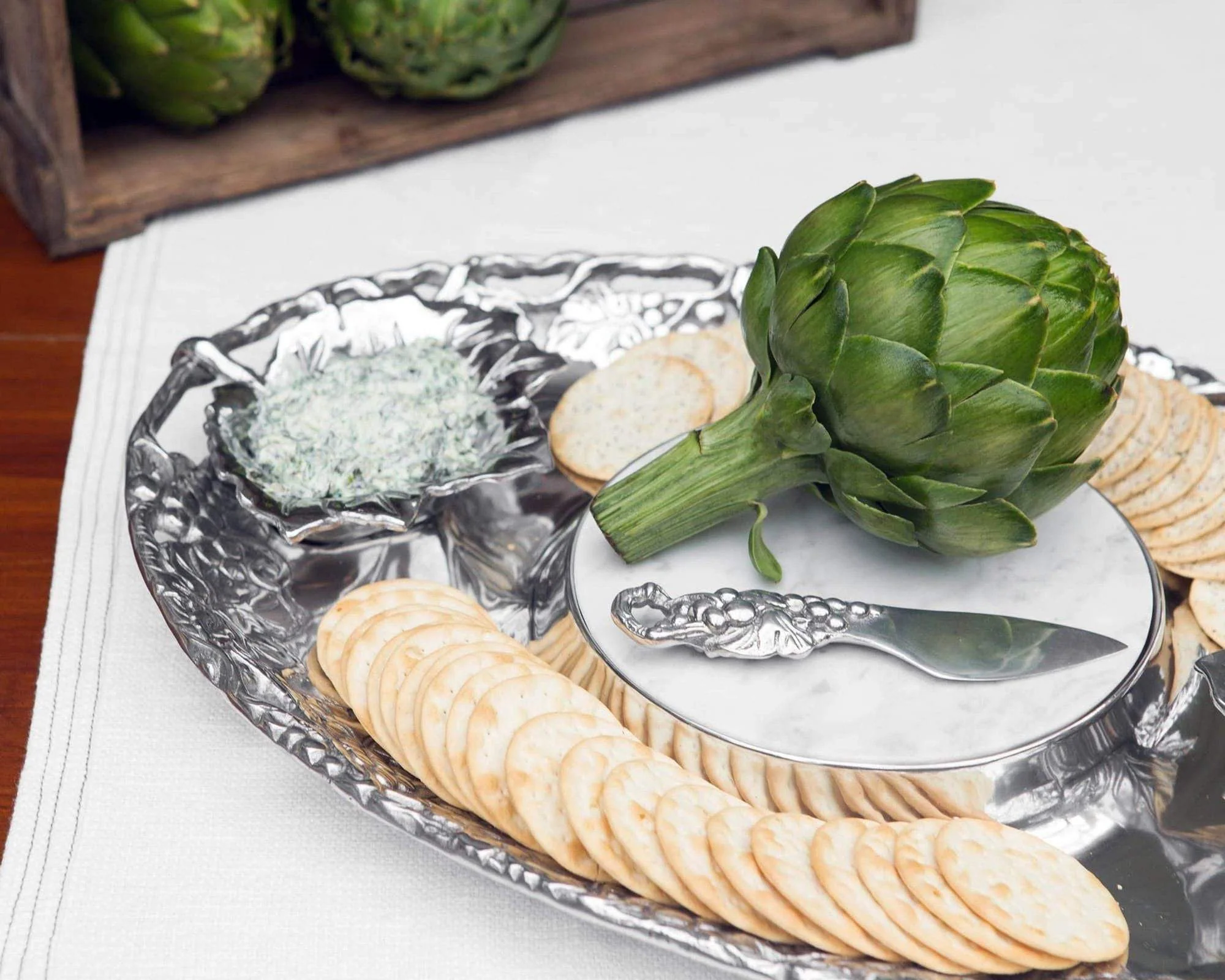 Arthur Court Grape Tray Entertainment Set 5 - Image 3