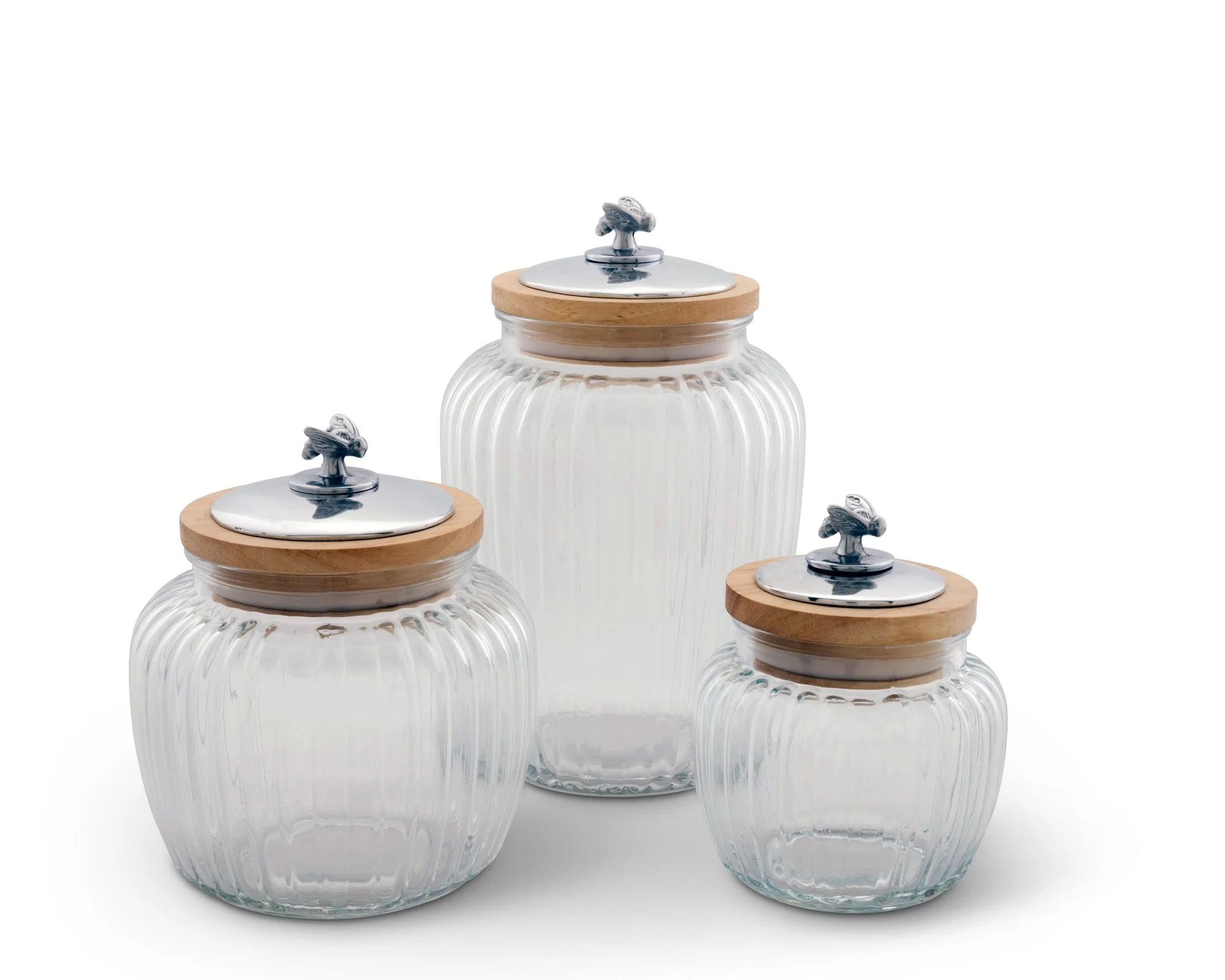 Arthur Court Honey Bee Glass Canister - Medium 40 Oz - Image 3