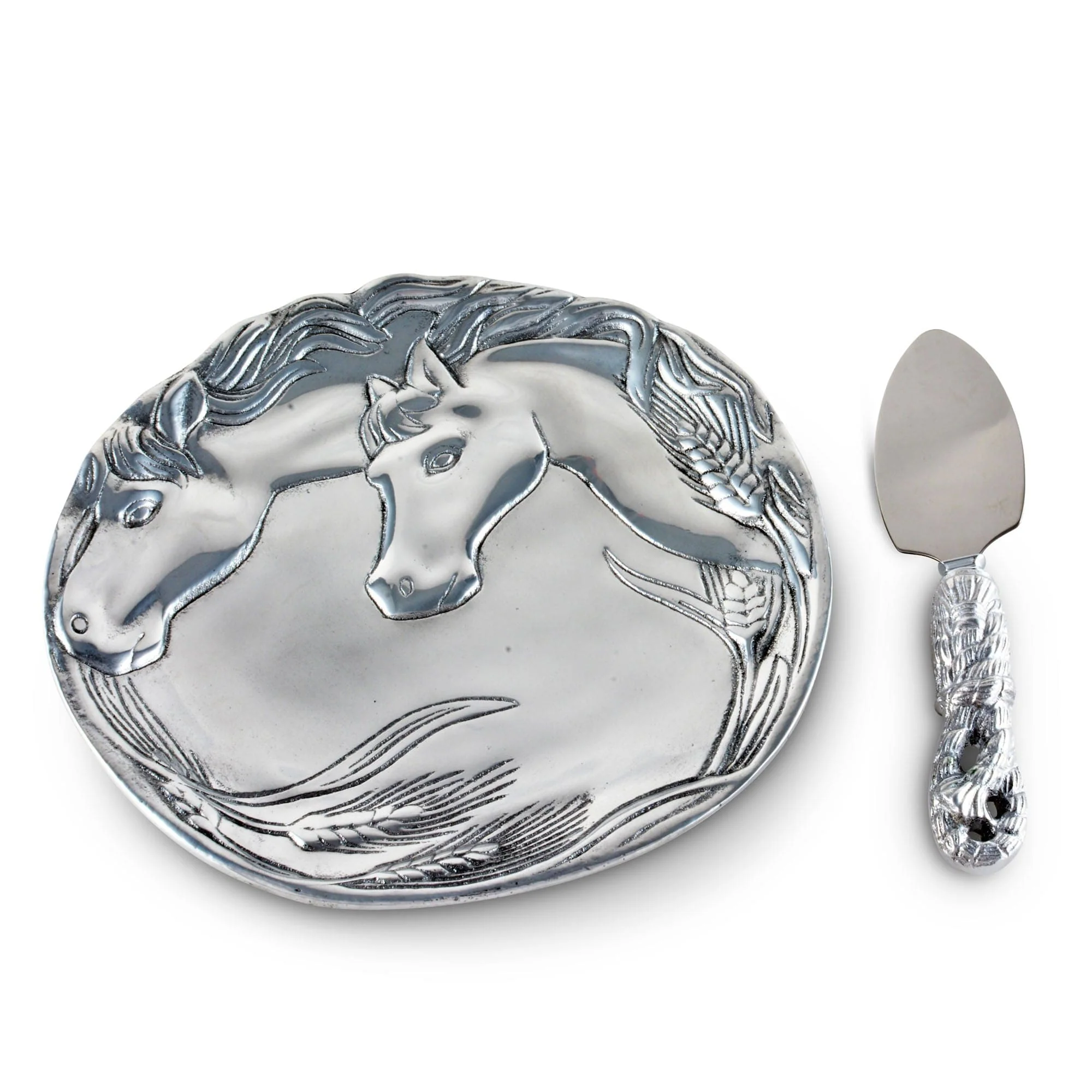 Arthur Court Horse Plate with Server - Image 3