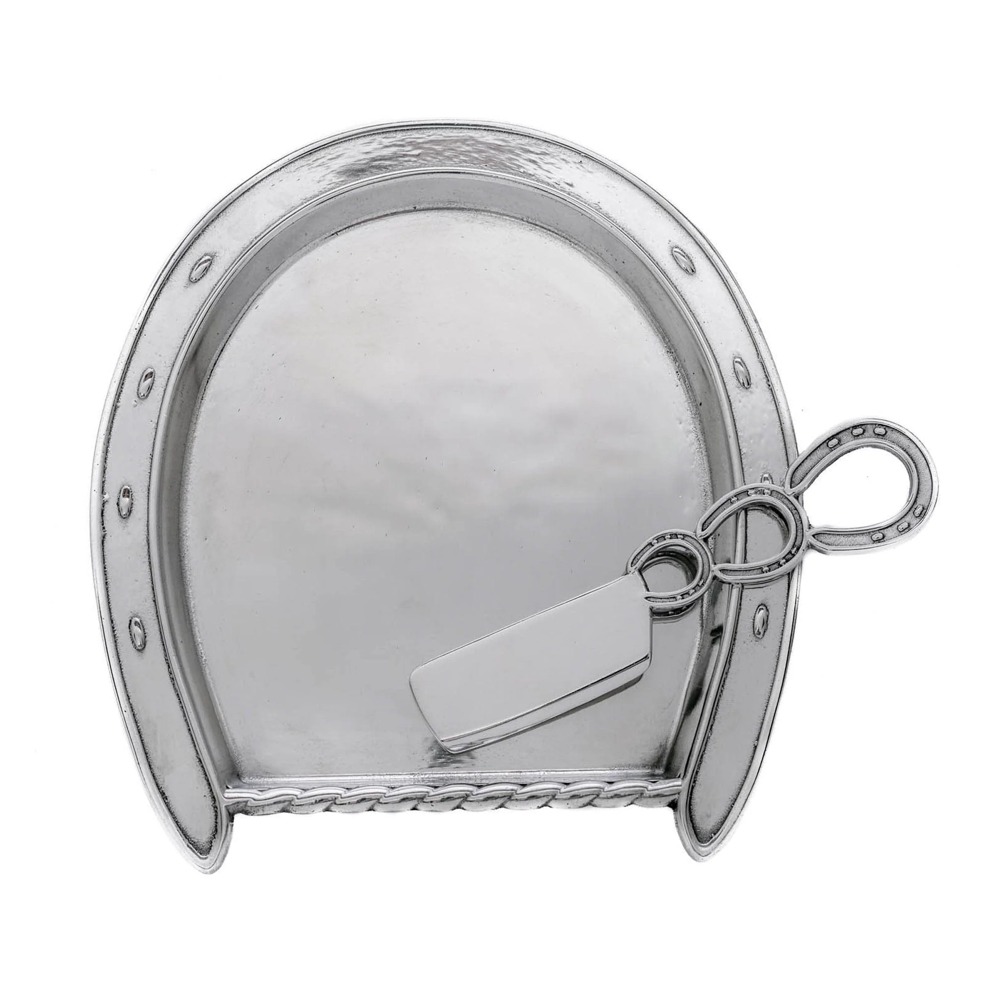 Arthur Court Horseshoe Plate with Server - Image 3