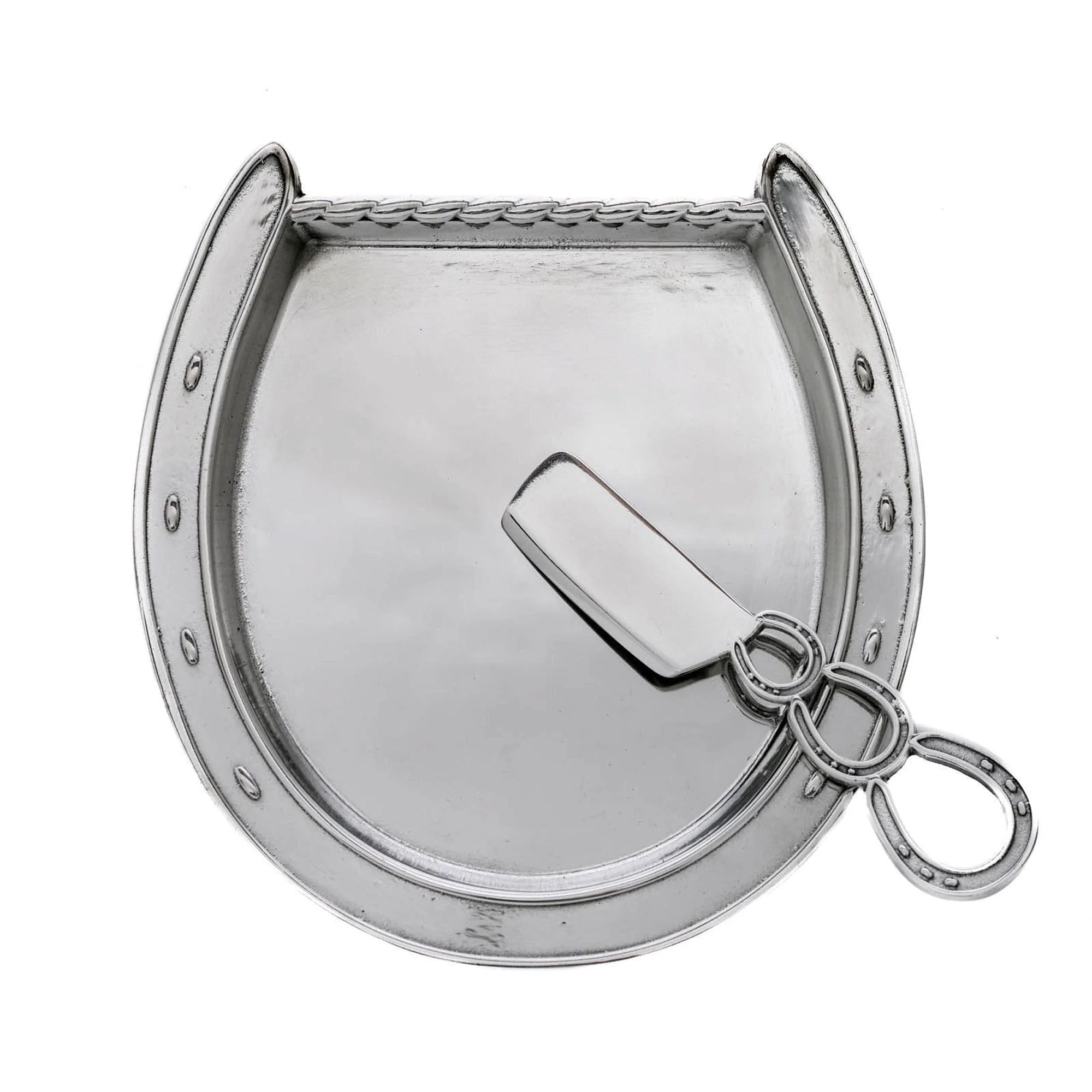 Arthur Court Horseshoe Plate with Server - Image 4