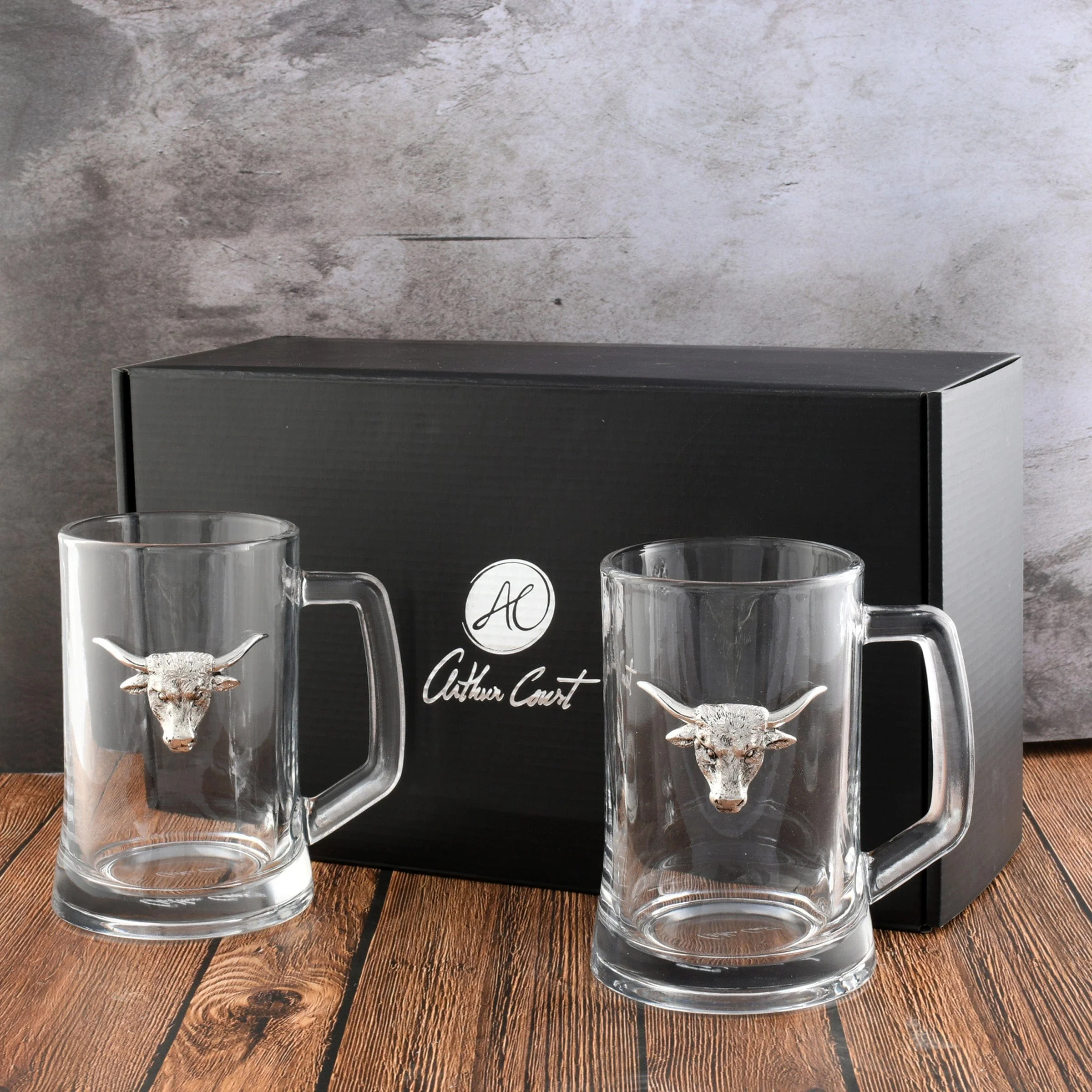 Arthur Court Longhorn Beer Mugs - Set of 2 - Image 2
