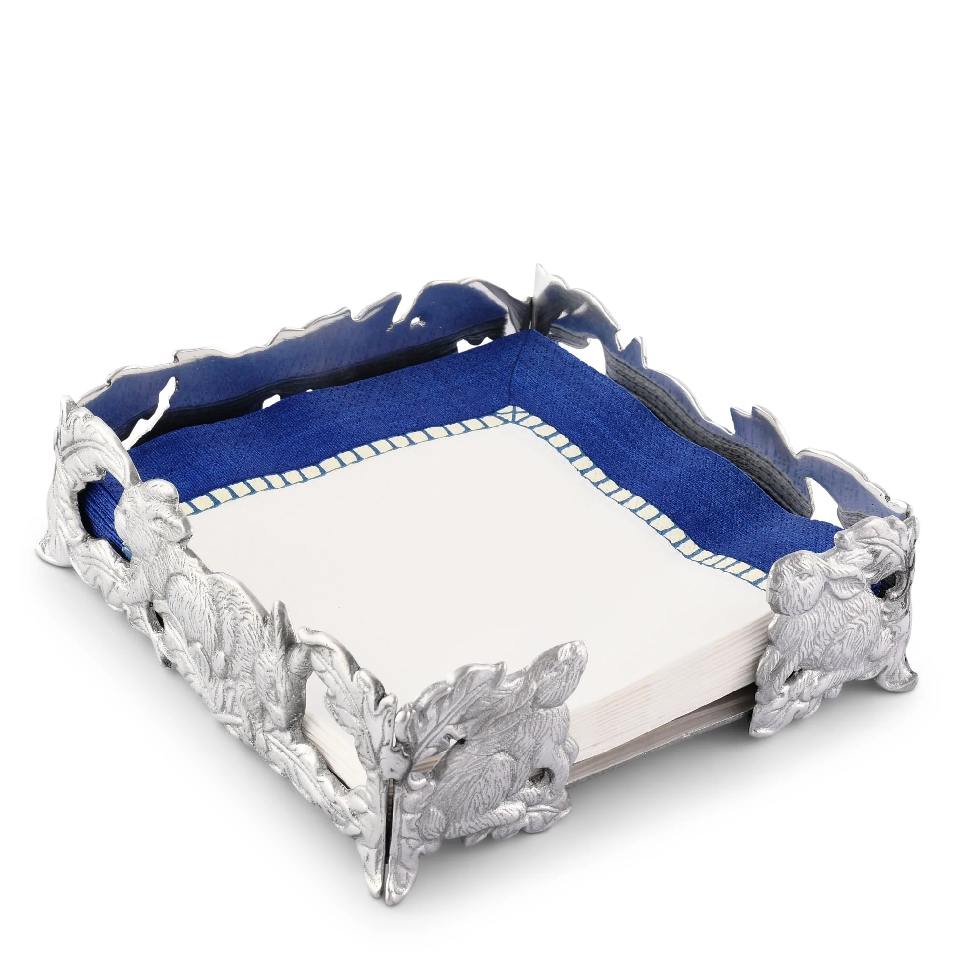 Arthur Court Luncheon Napkin Box - Bunny