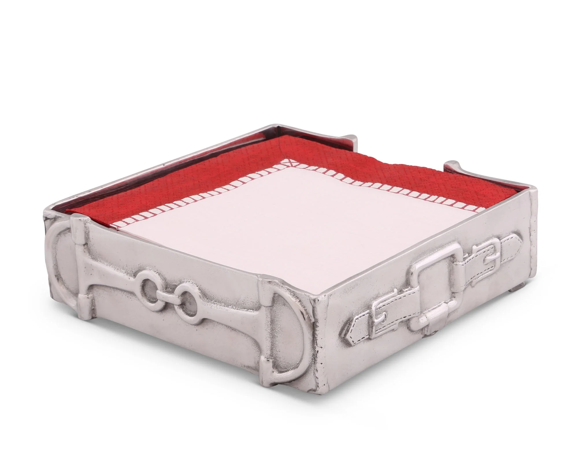 Arthur Court Luncheon Napkin Box - Equestrian - Image 3