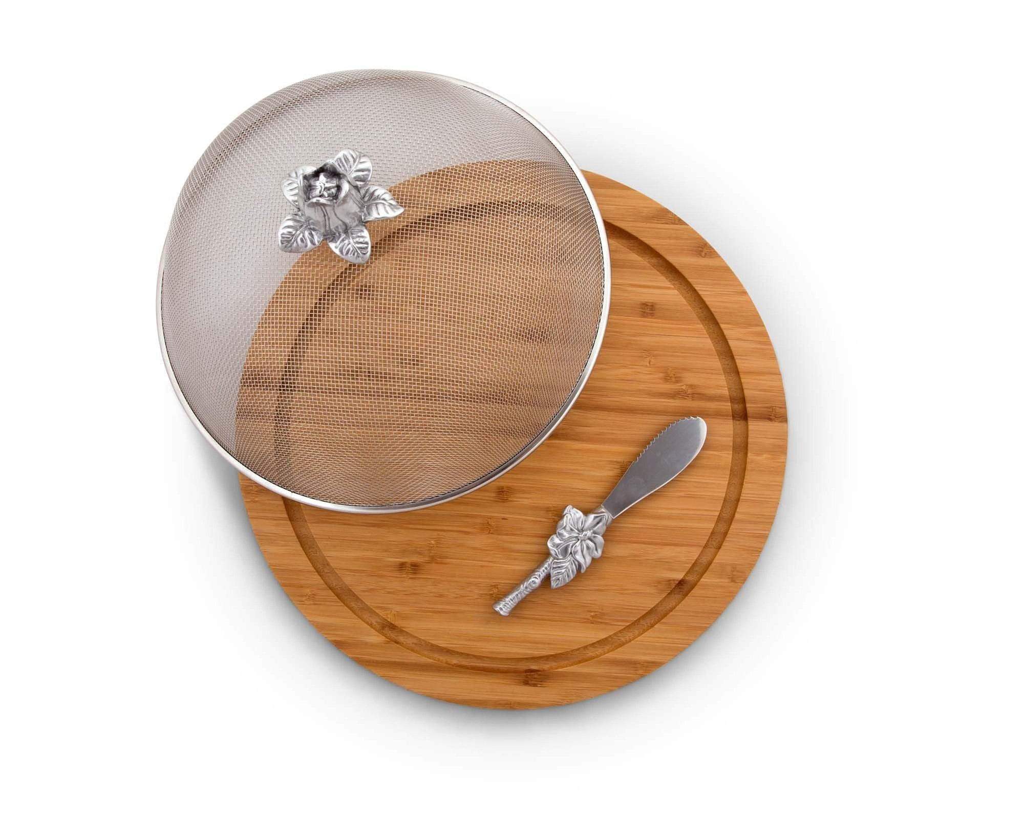 Arthur Court Magnolia 3 Piece Picnic Cheese Board / Spreader