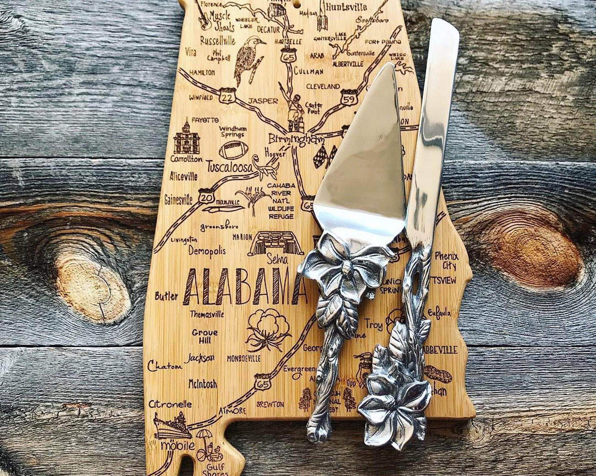 Arthur Court Magnolia Cake Knife And Pie Server - Image 3