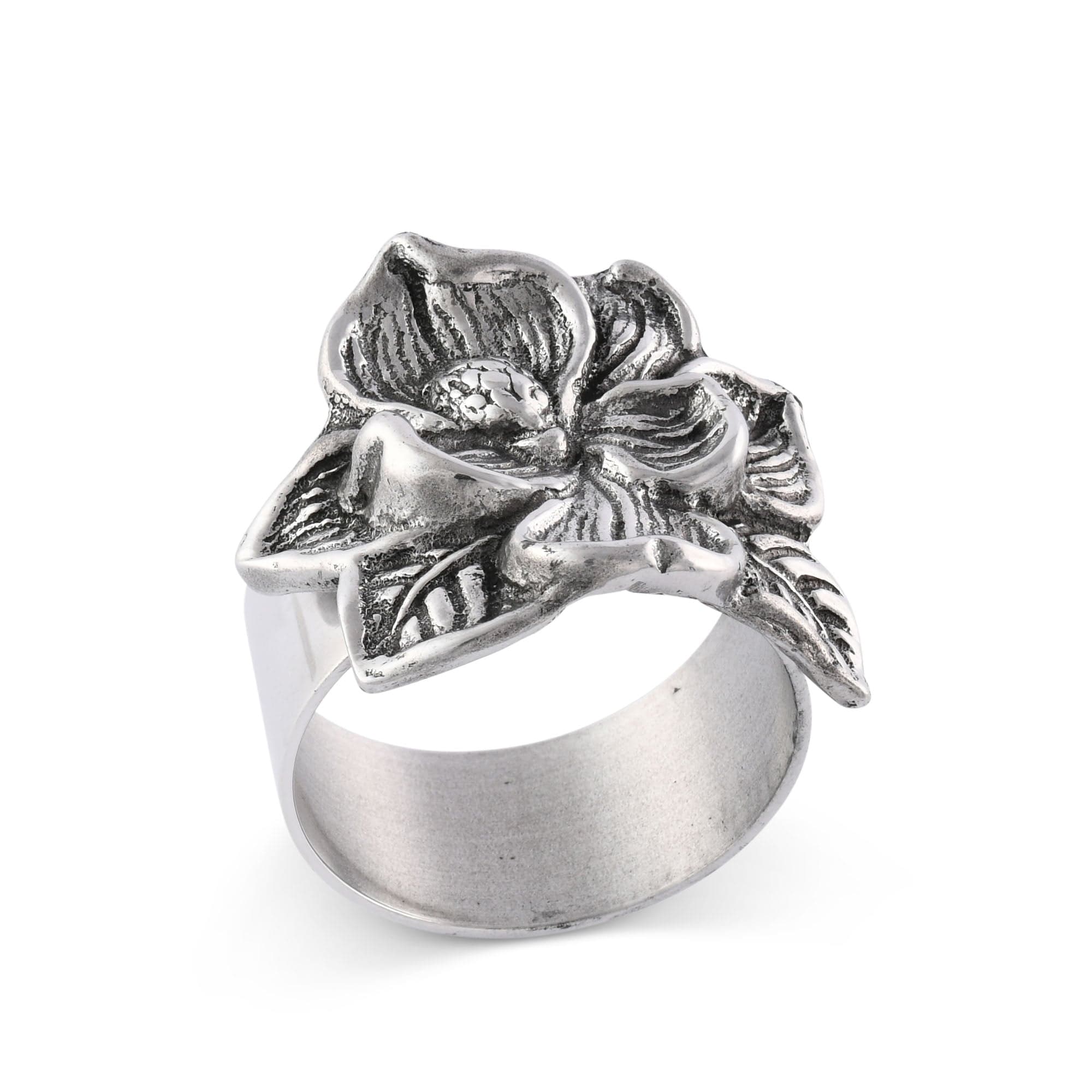 Arthur Court Magnolia Napkin Rings - set of 4 - Image 2