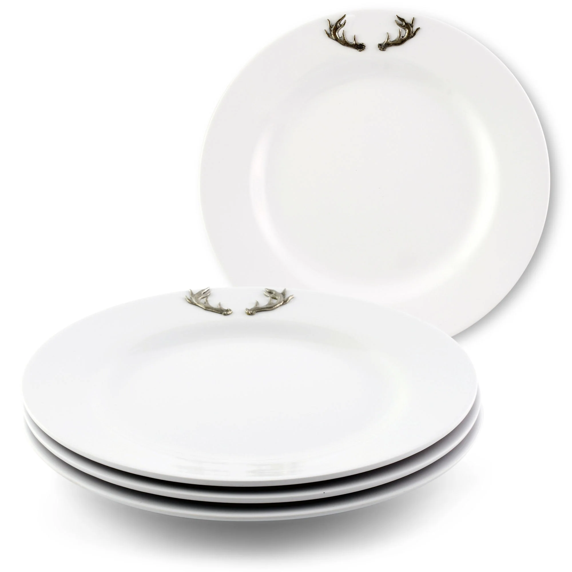 Arthur Court Melamine Lunch Plates (4) - Antlers