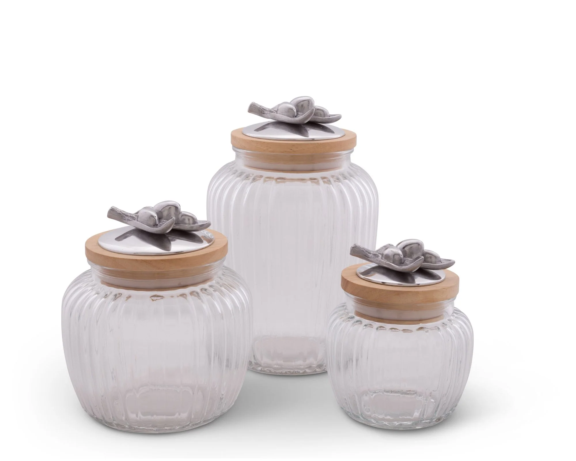 Arthur Court Olive Glass Canister - Small 20 Oz - Image 3