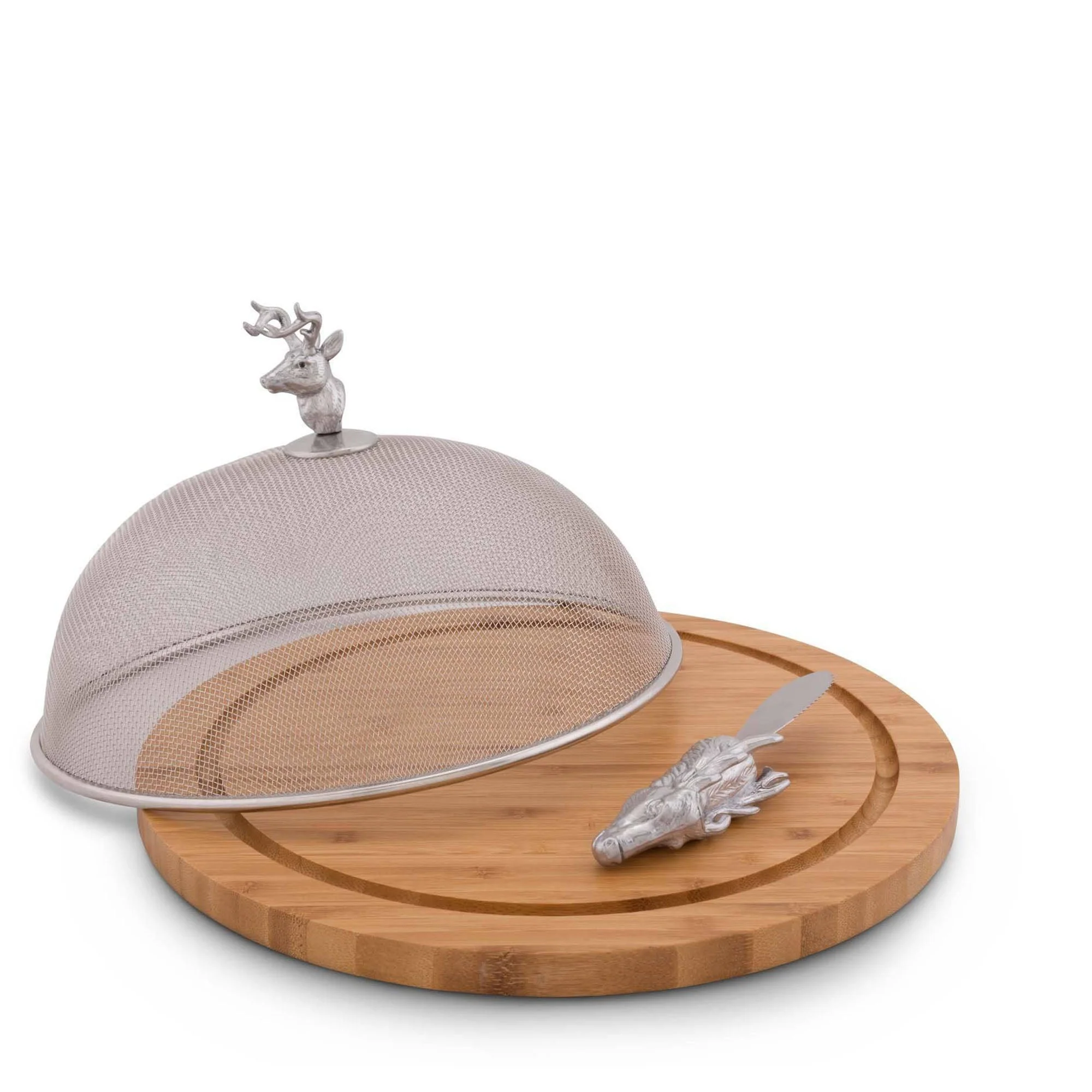 Arthur Court Picnic Cheese Board / Spreader - Elk Head