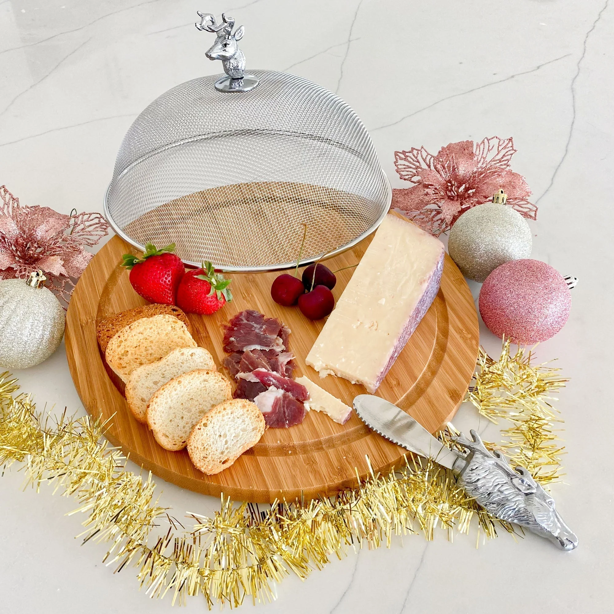 Arthur Court Picnic Cheese Board / Spreader - Elk Head - Image 3