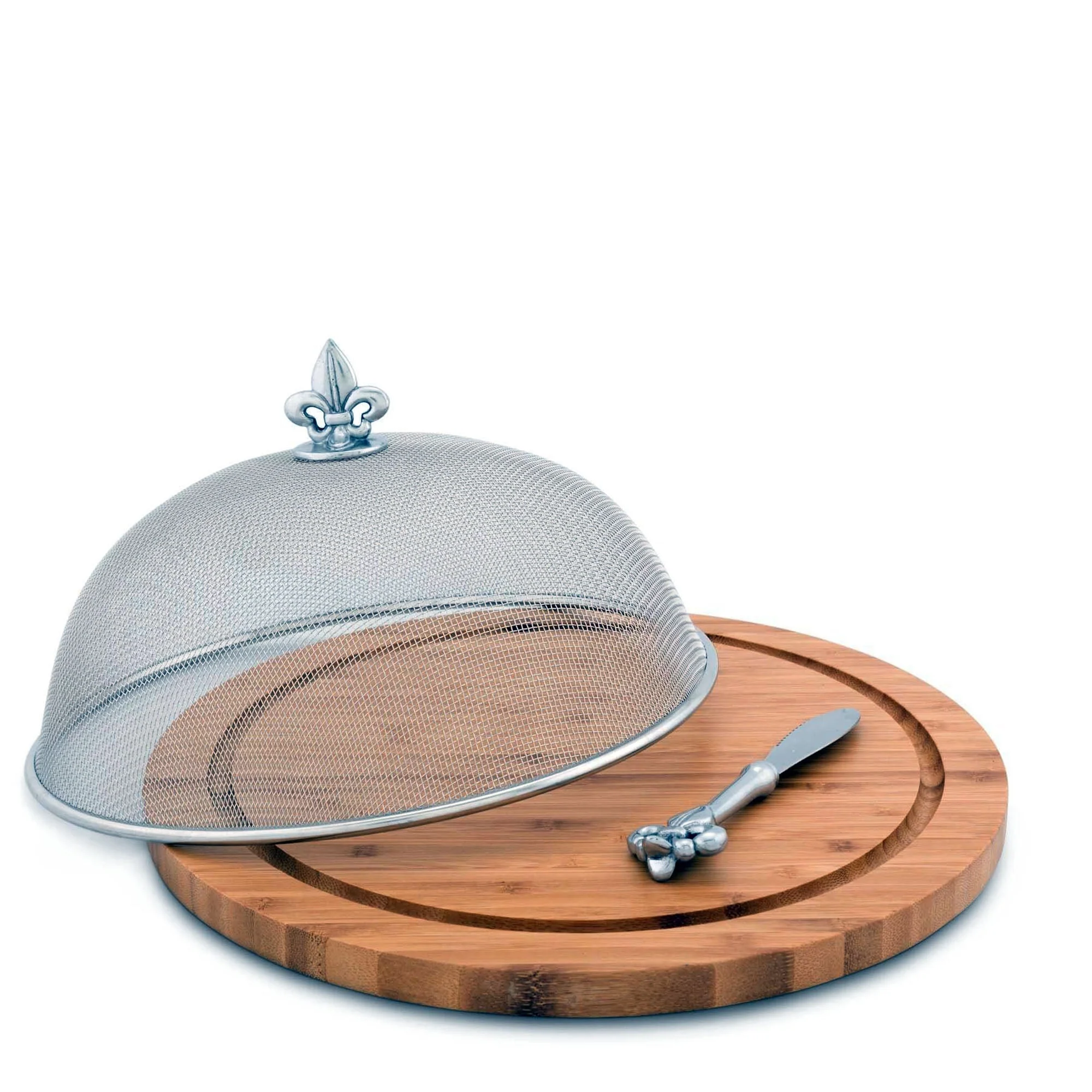 Arthur Court Picnic Cheese Board / Spreader - Fleur de Lis