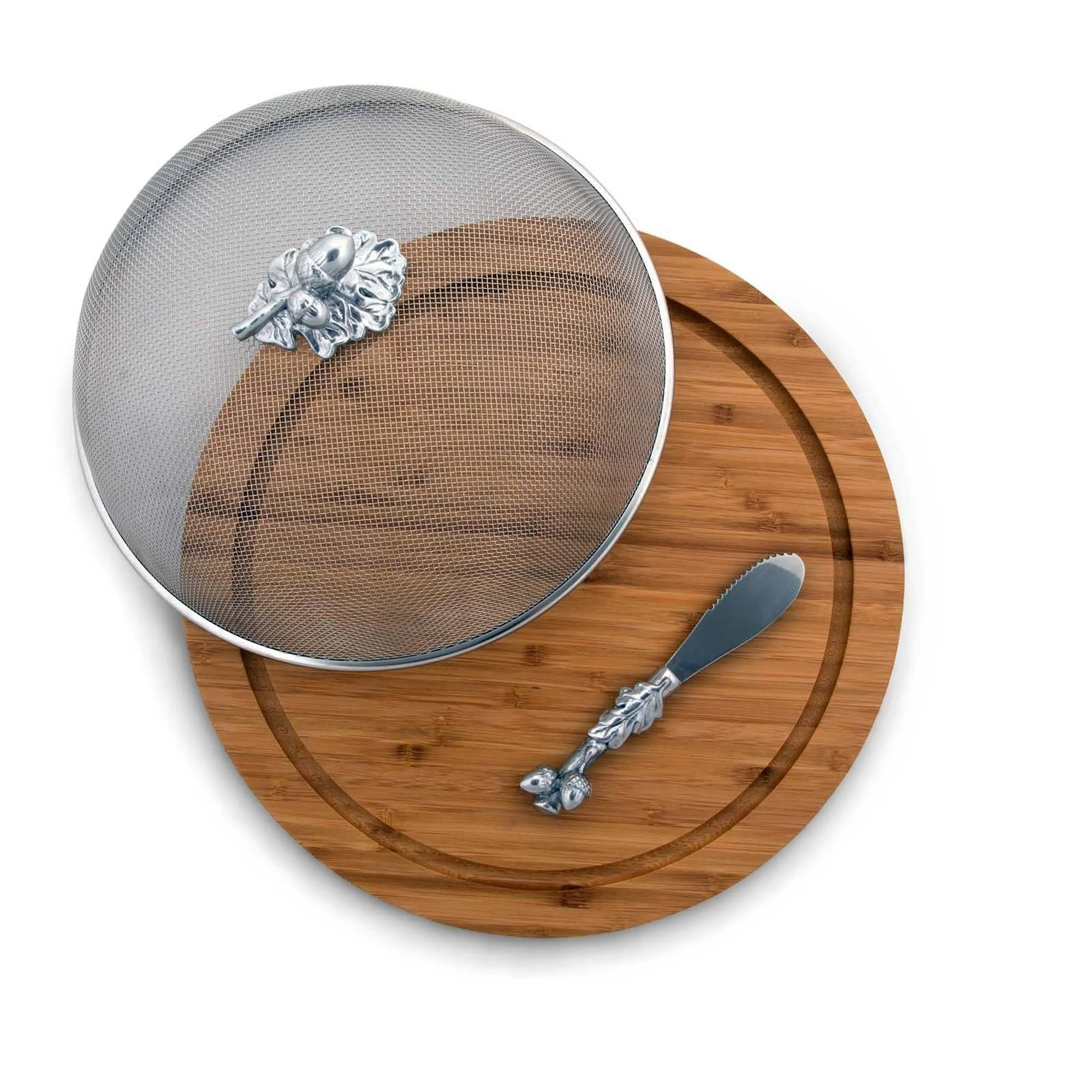 Arthur Court Picnic Cheese Board / Spreader - Oak Leaf - Image 2