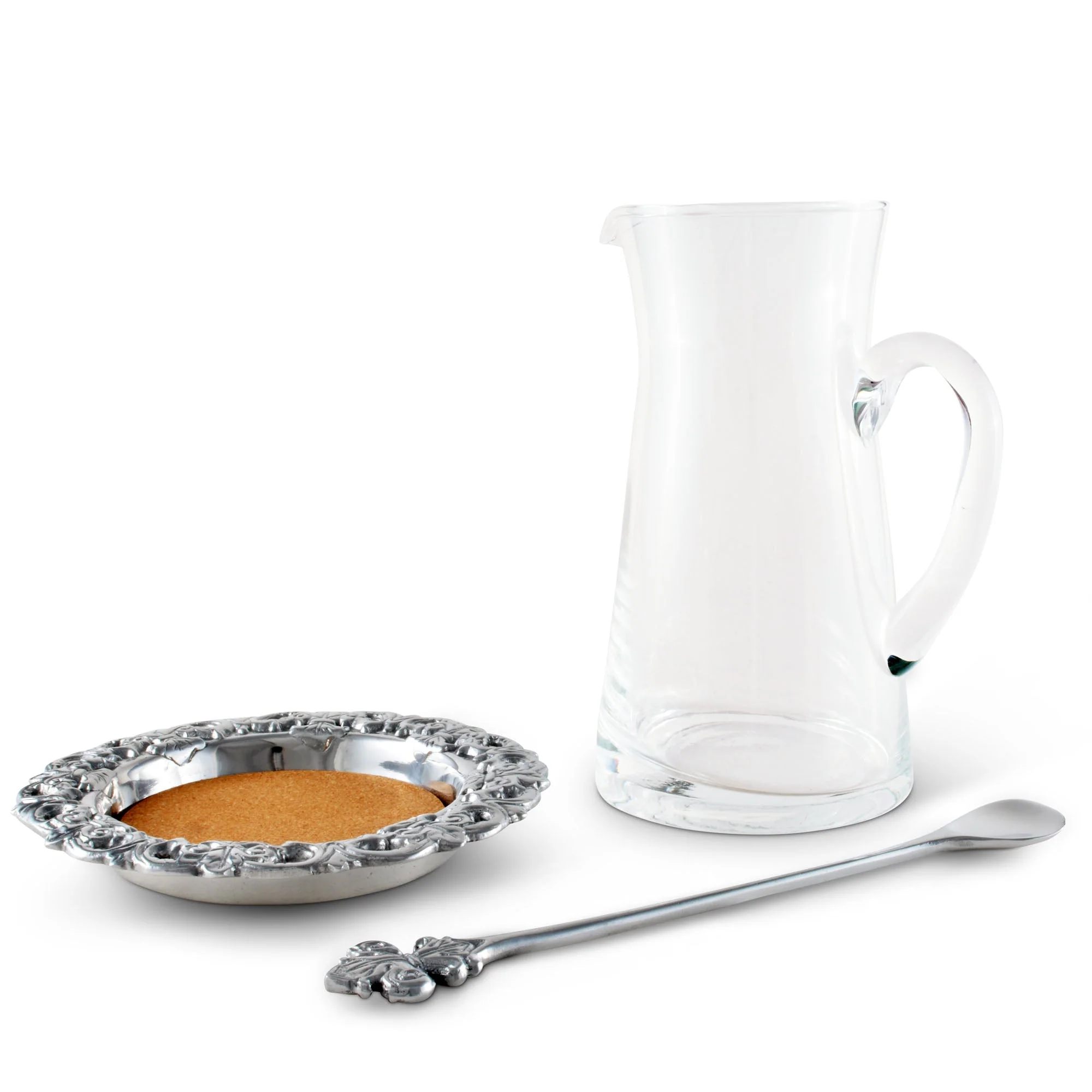 Arthur Court Pitcher Set - Fleur-De-Lis