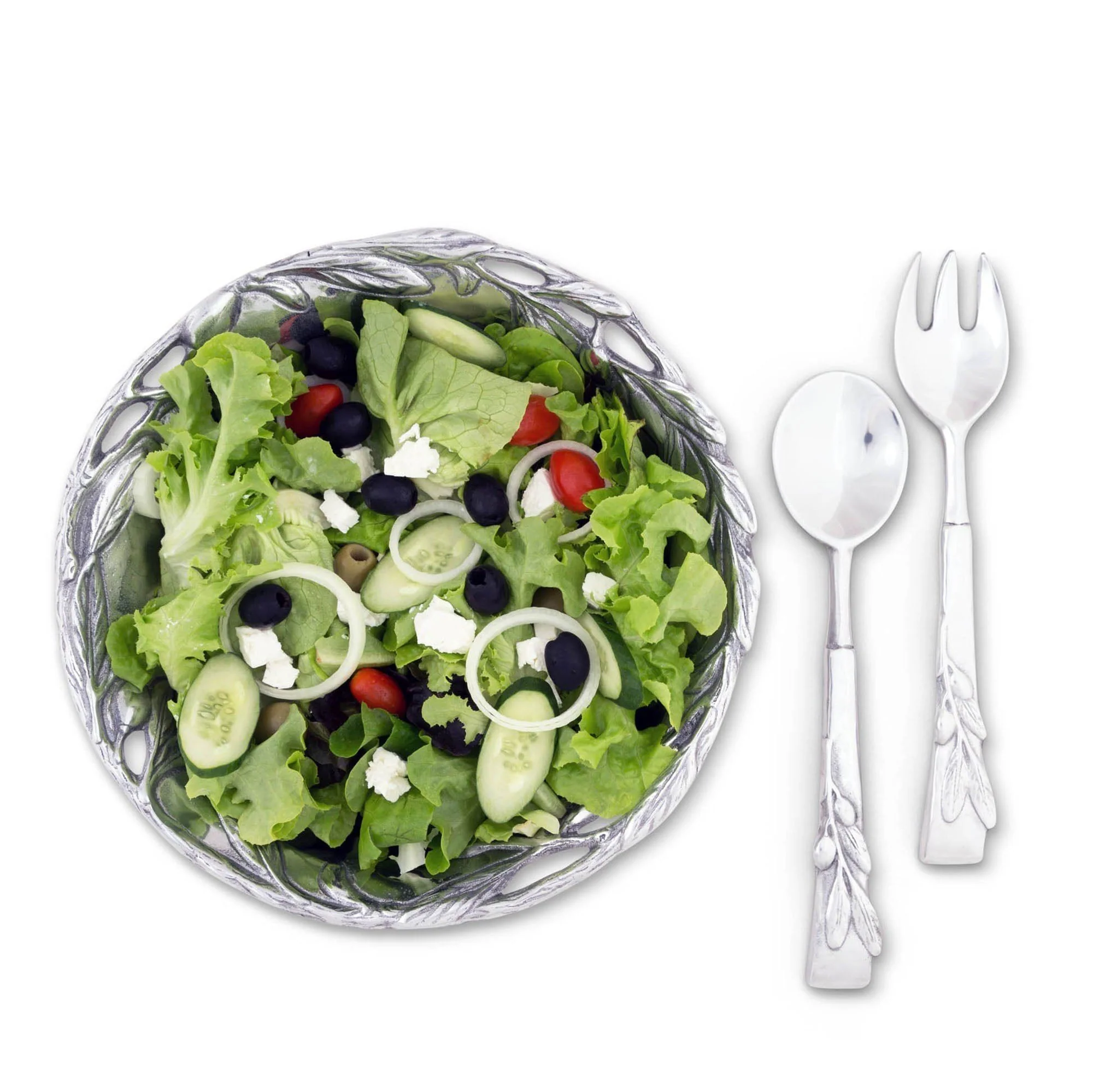 Arthur Court Salad Bowl Set - Olive - Image 4