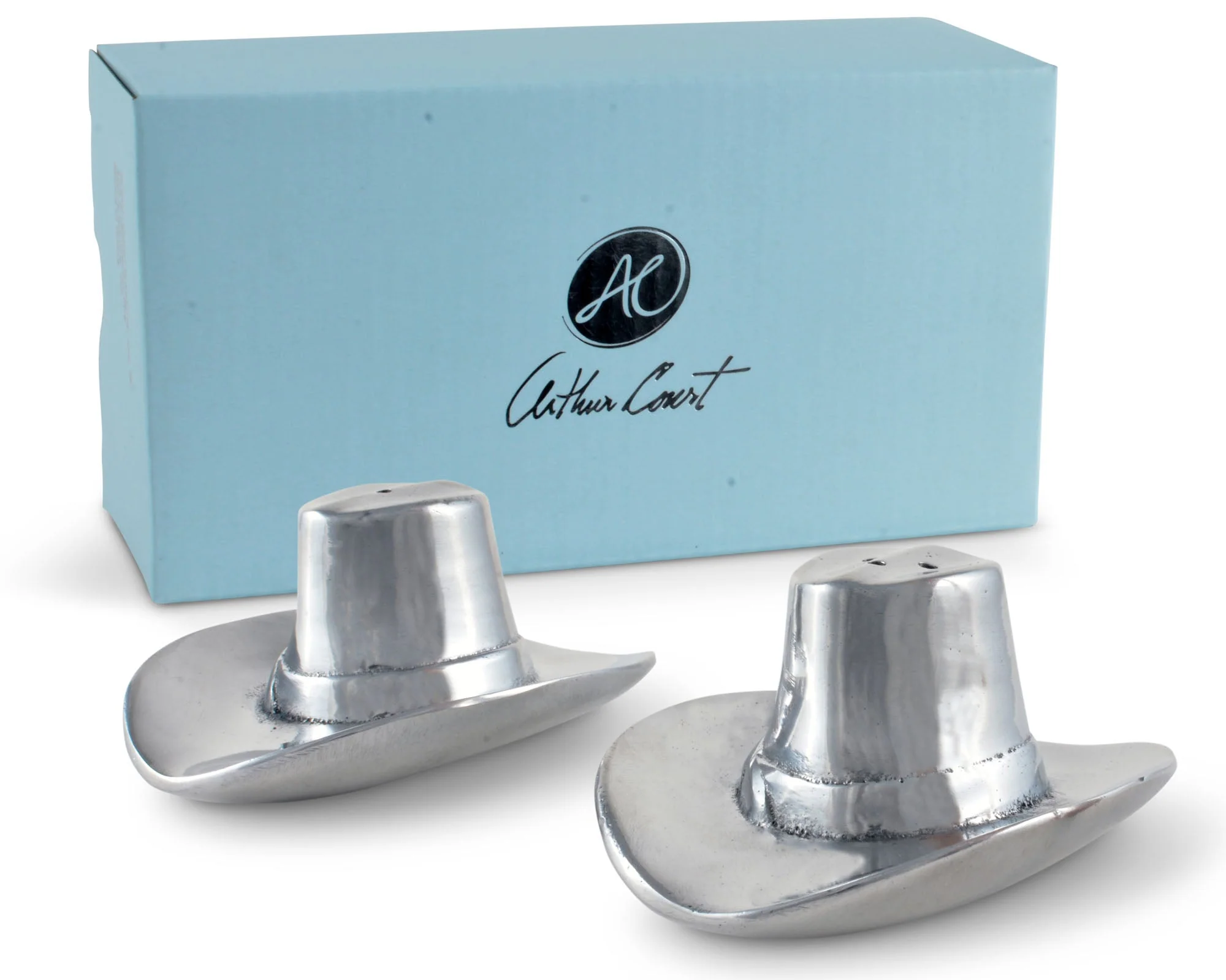 Arthur Court Salt and Pepper Set - Cowboy Hat - Image 5