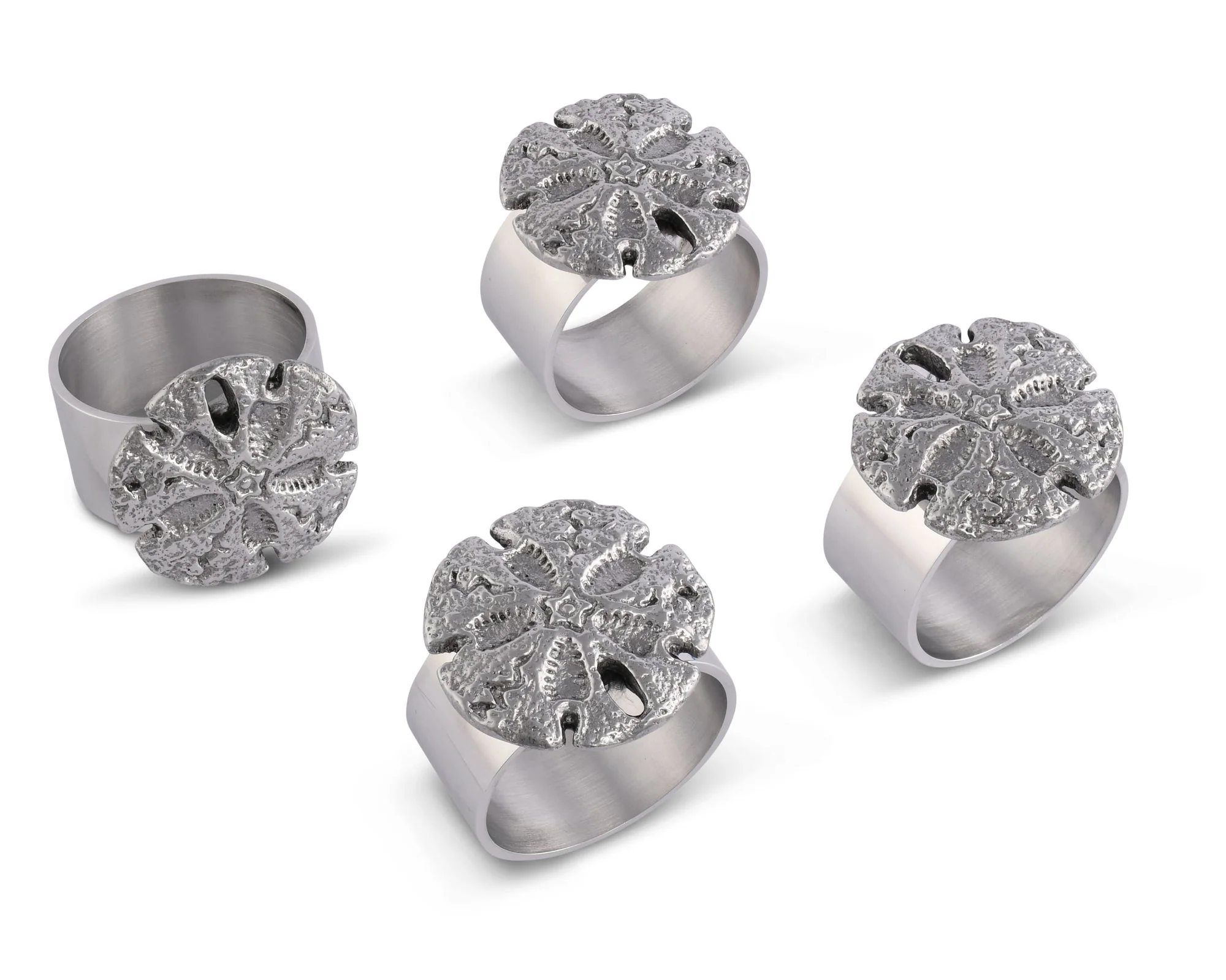 Arthur Court Sand Dollar Napkin Rings - Set Of 4 - Image 2