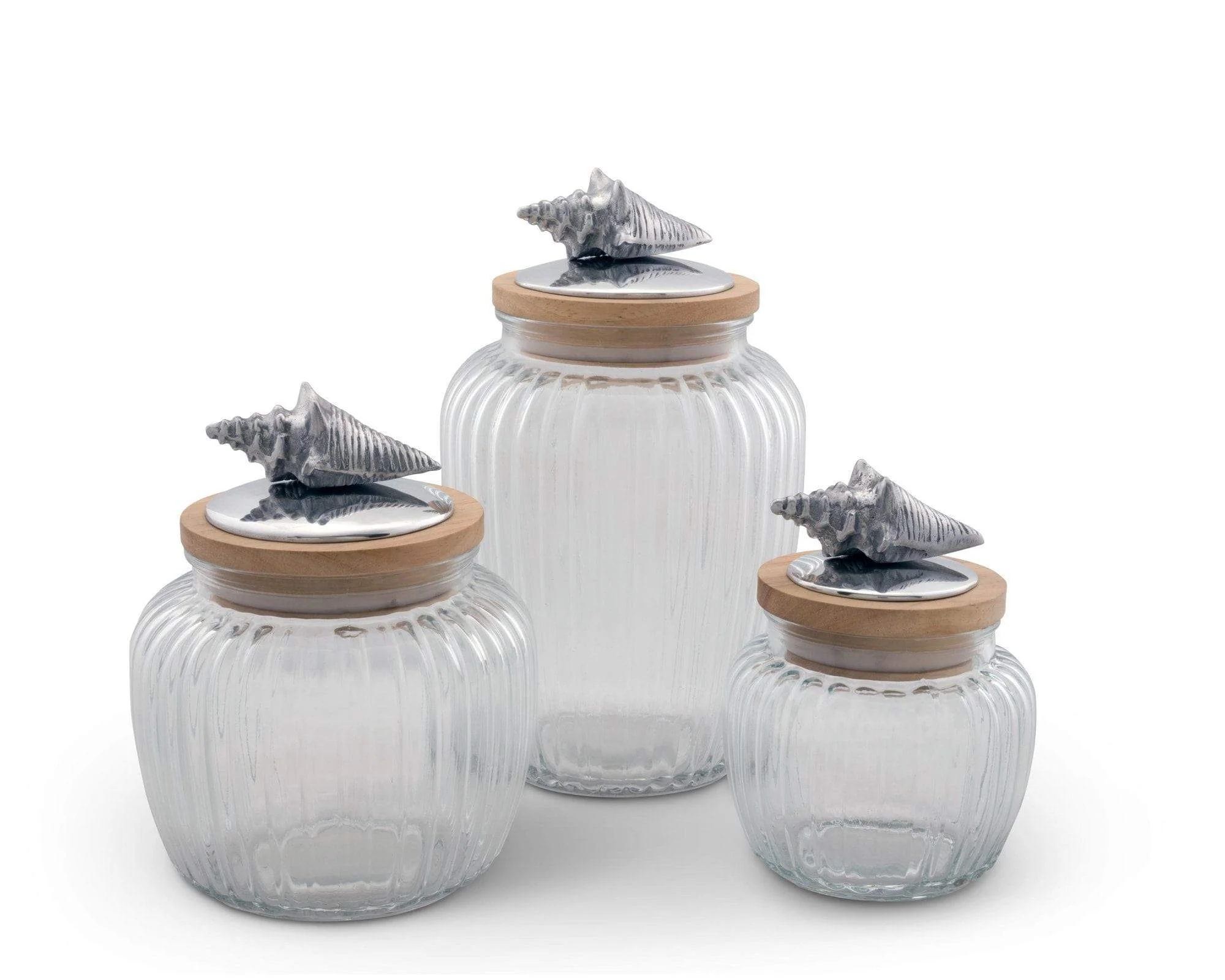 Arthur Court Shell Glass Canister Small - Image 3