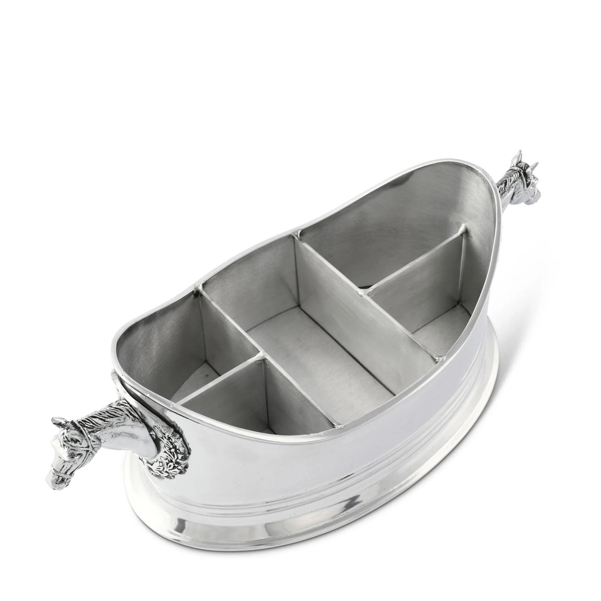 Arthur Court Silverware Caddy - Horse Head - Image 2
