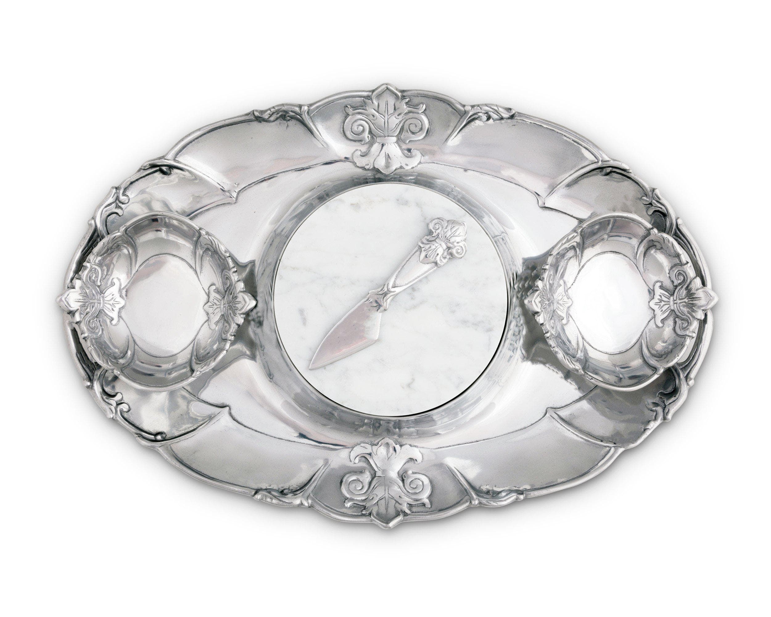 Arthur Court Tray Entertainment - Fleur-De-Lis