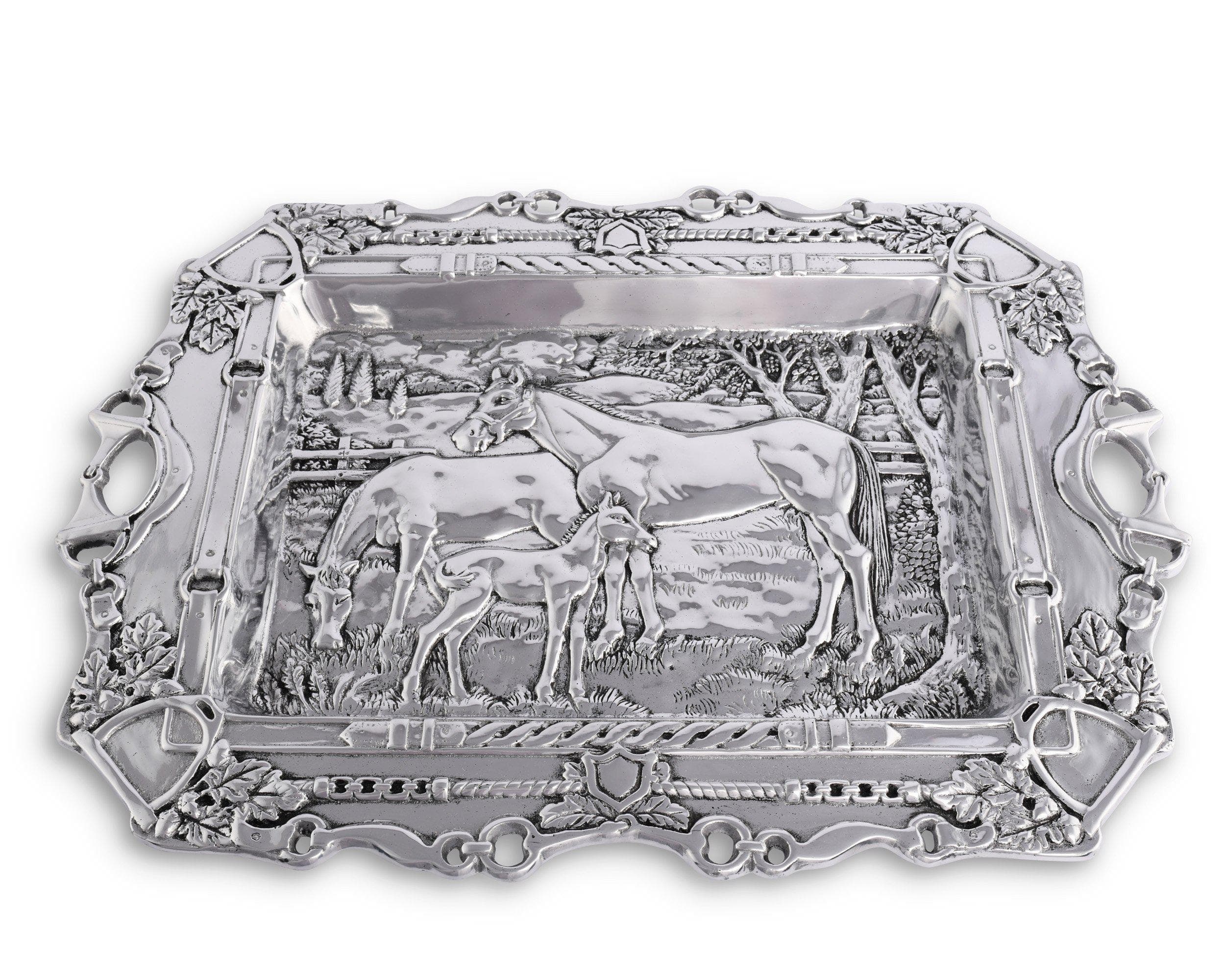 Arthur Court Tray Parlor - Grazing Horses