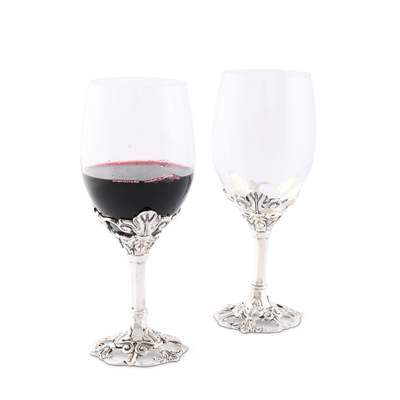 Arthur Court Wine Glasses - Fleur-De-Lis