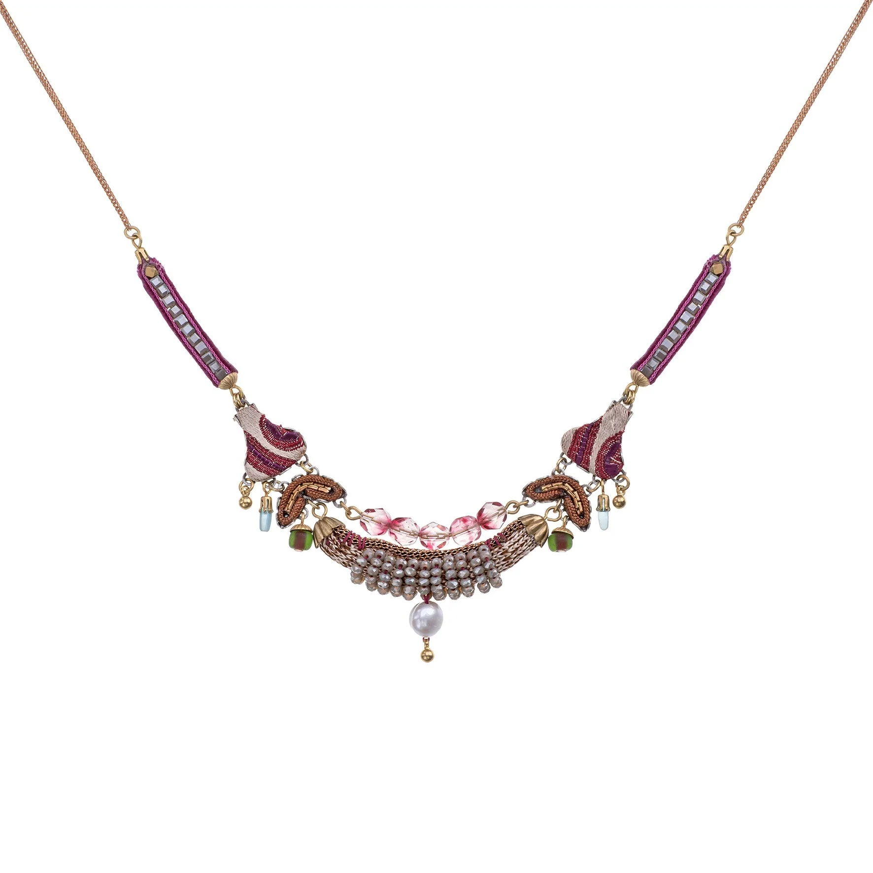 Ayala Bar Berry Blush Set, Elusia Necklace