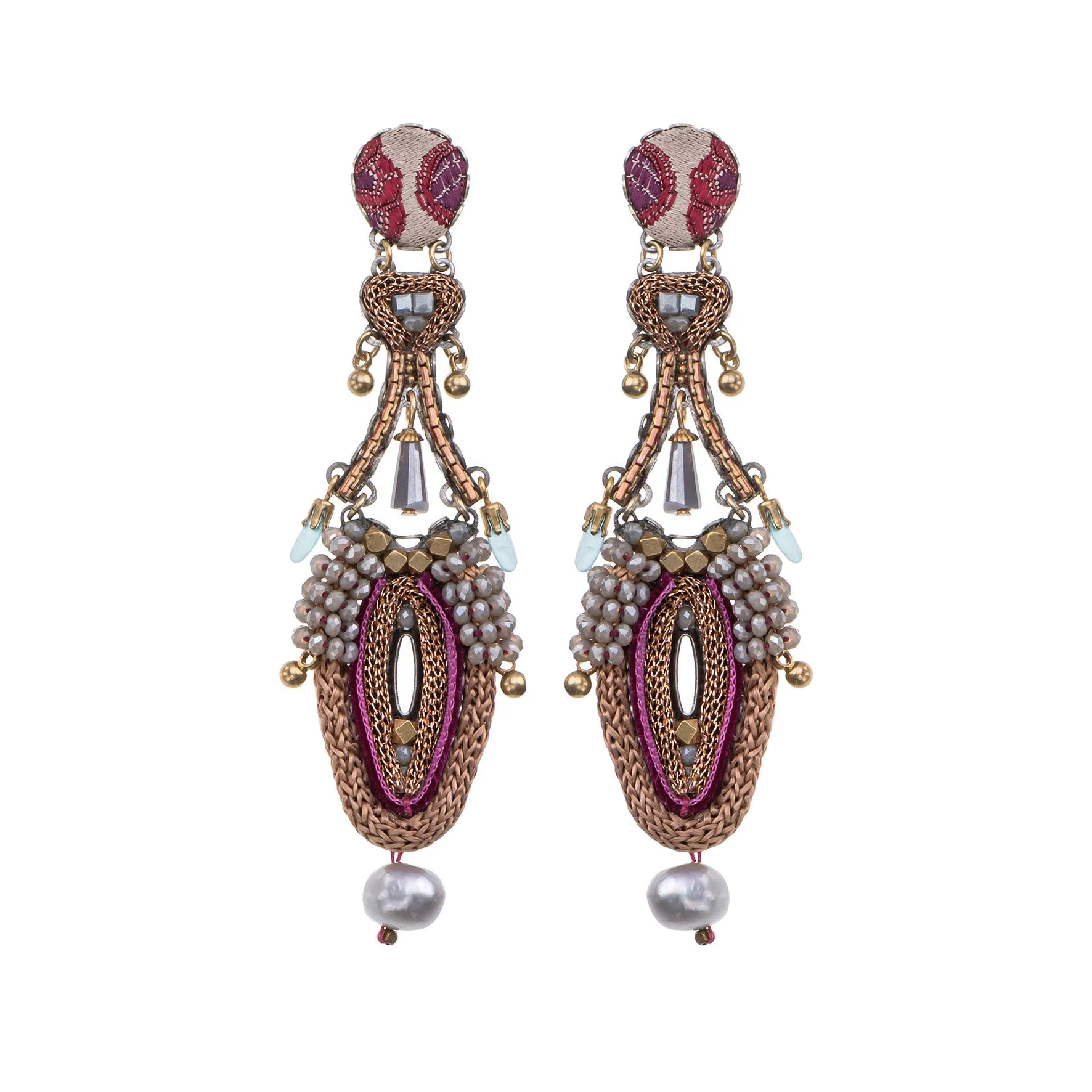 Ayala Bar Berry Blush Set, Navia Earrings