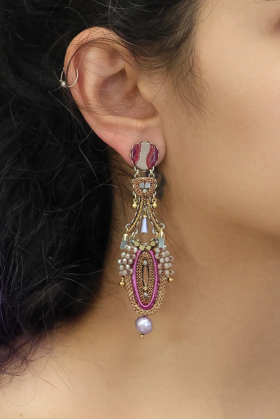 Ayala Bar Berry Blush Set, Navia Earrings - Image 2