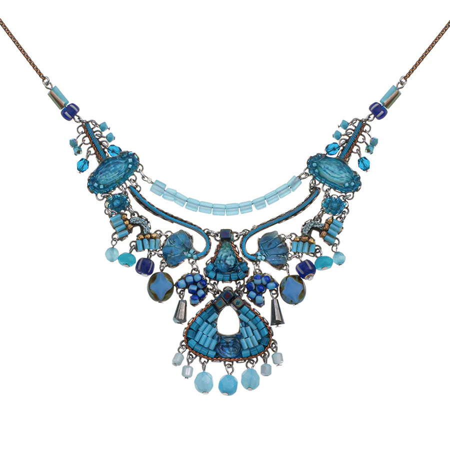 Ayala Bar Blue Bayou Set, Blue Beaded Necklace, Daylight