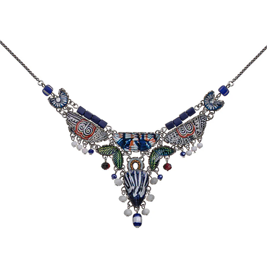 Ayala Bar Blue Domes Set, Casual Glass Necklace, Delphi