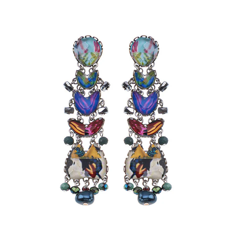 Ayala Bar Candy Twist Set, Long Colorful Earrings, Bonbon