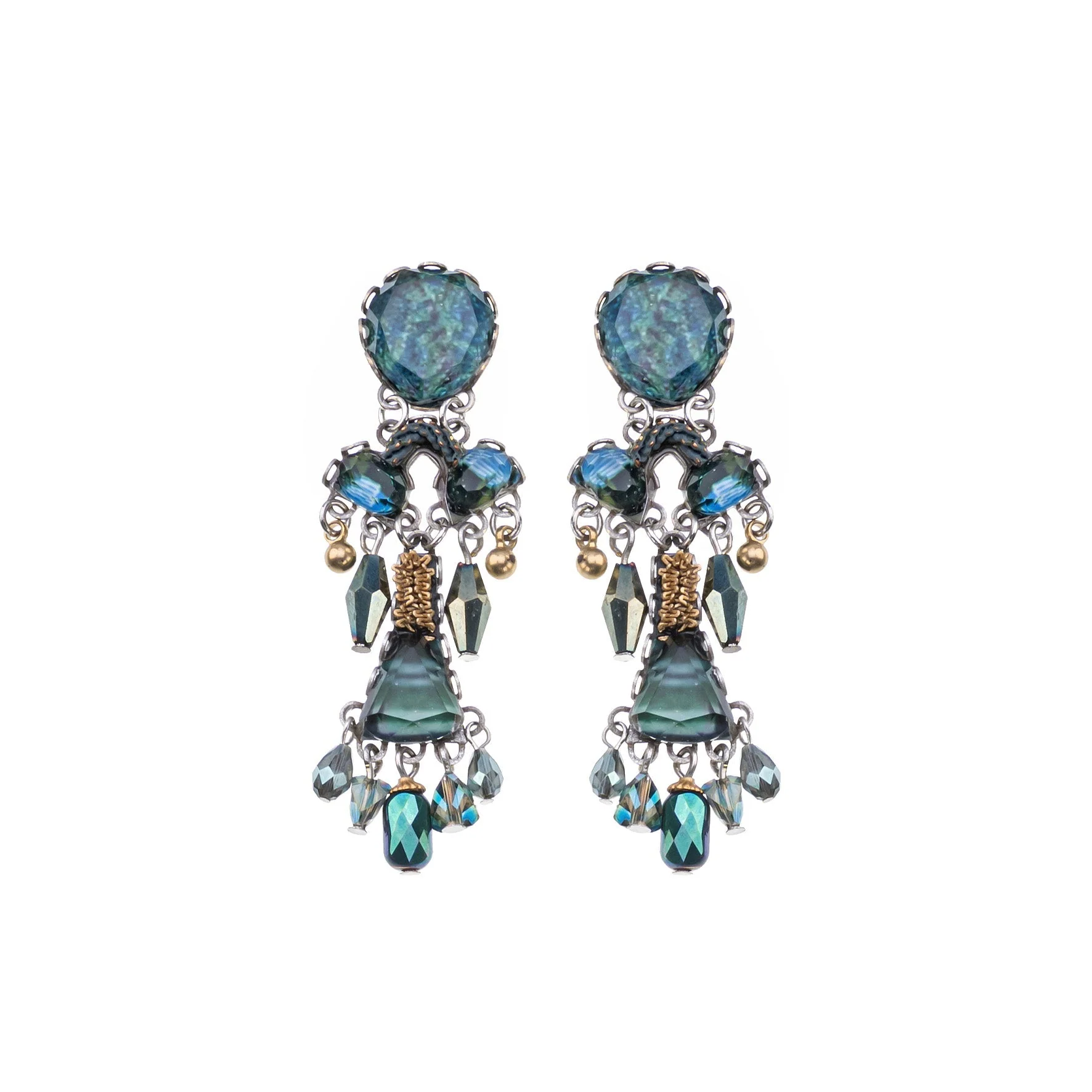 Ayala Bar Emerald Reflection Set, Jadiva Earrings
