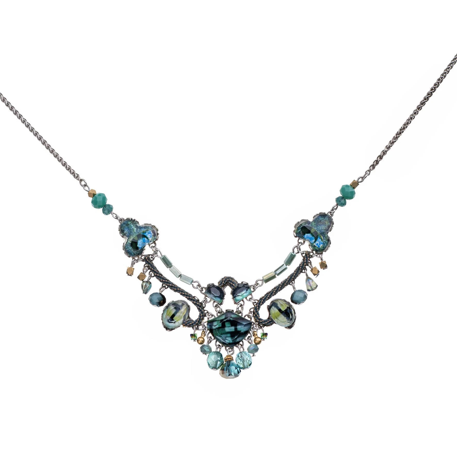 Ayala Bar Emerald Reflection Set, Virentia Necklace