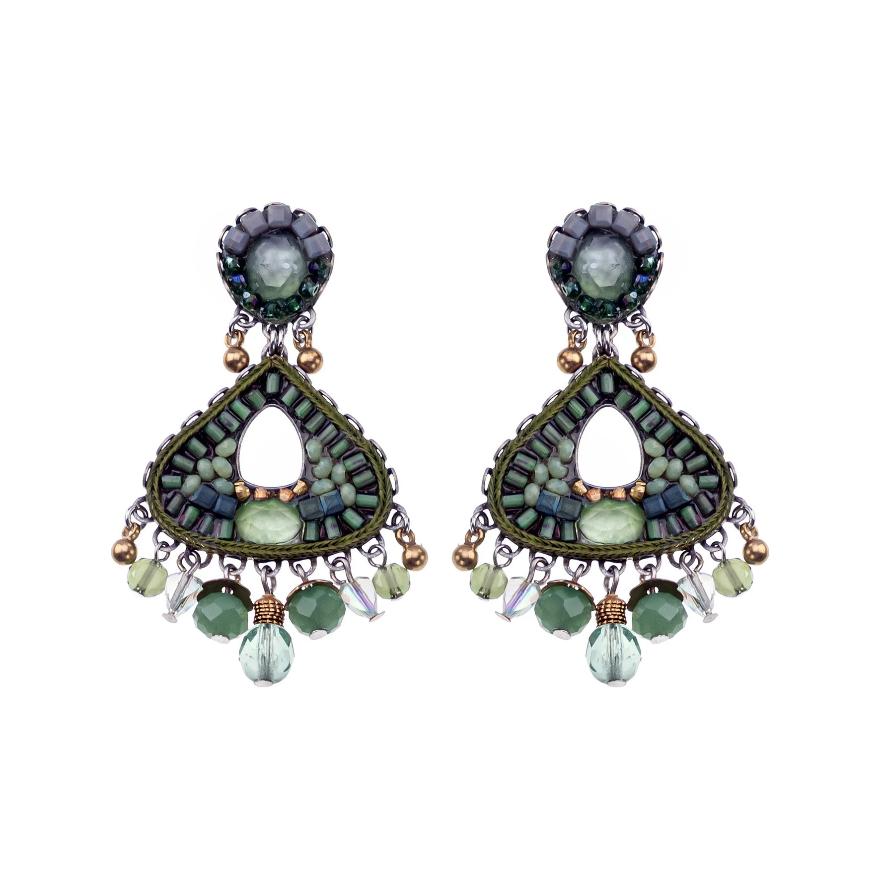 Ayala Bar Eucalyptus Set, Floria Earrings