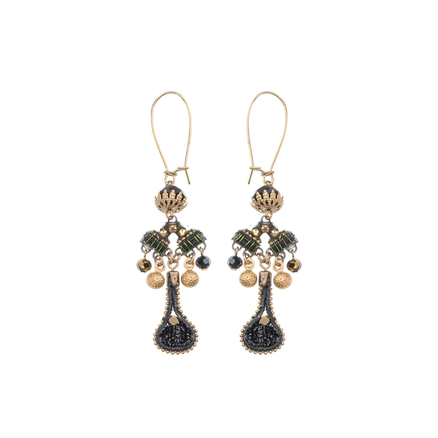 Ayala Bar Gilded Black Set, Vuloria Earrings