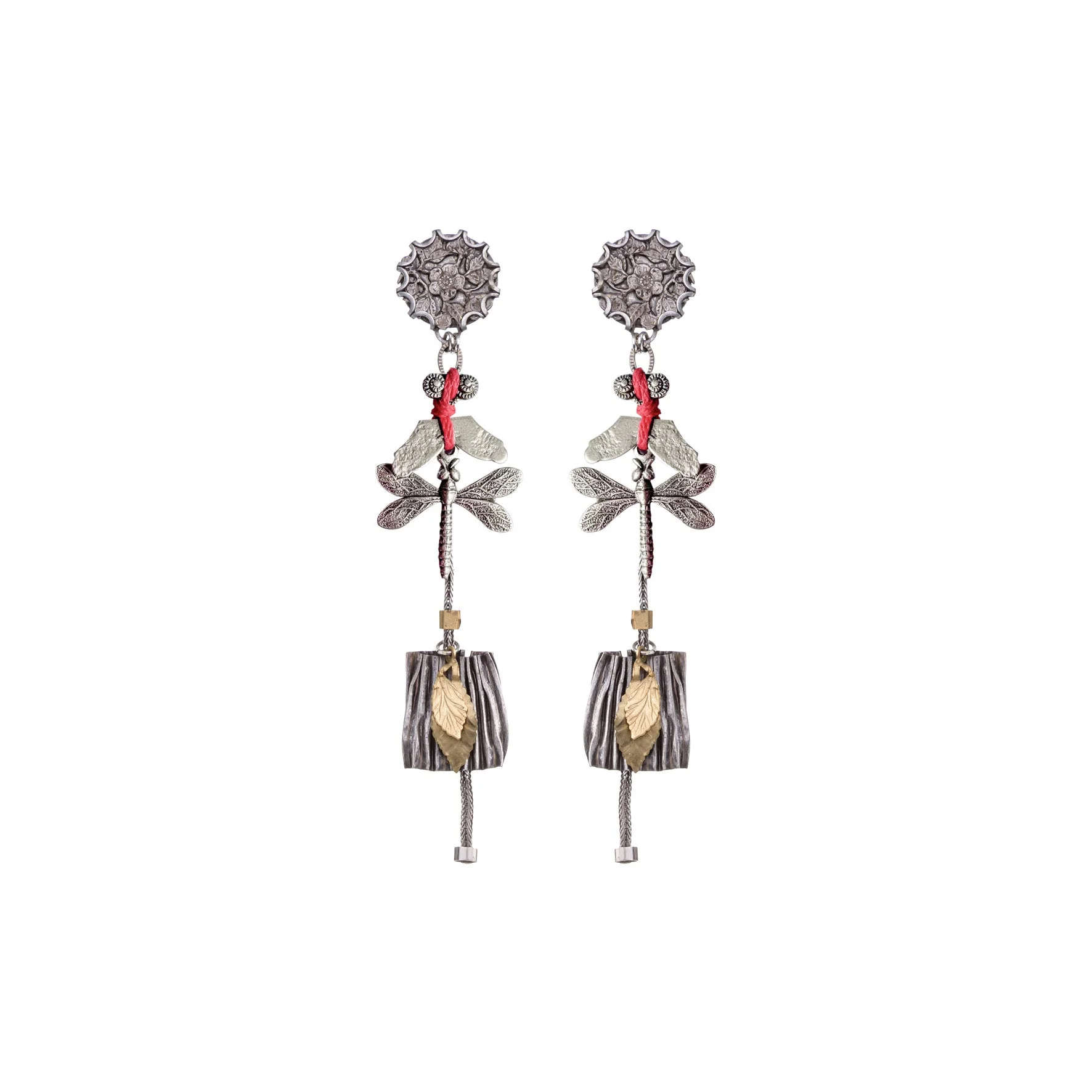 Ayala Bar Metal Bloom Set, Arvaia Earrings