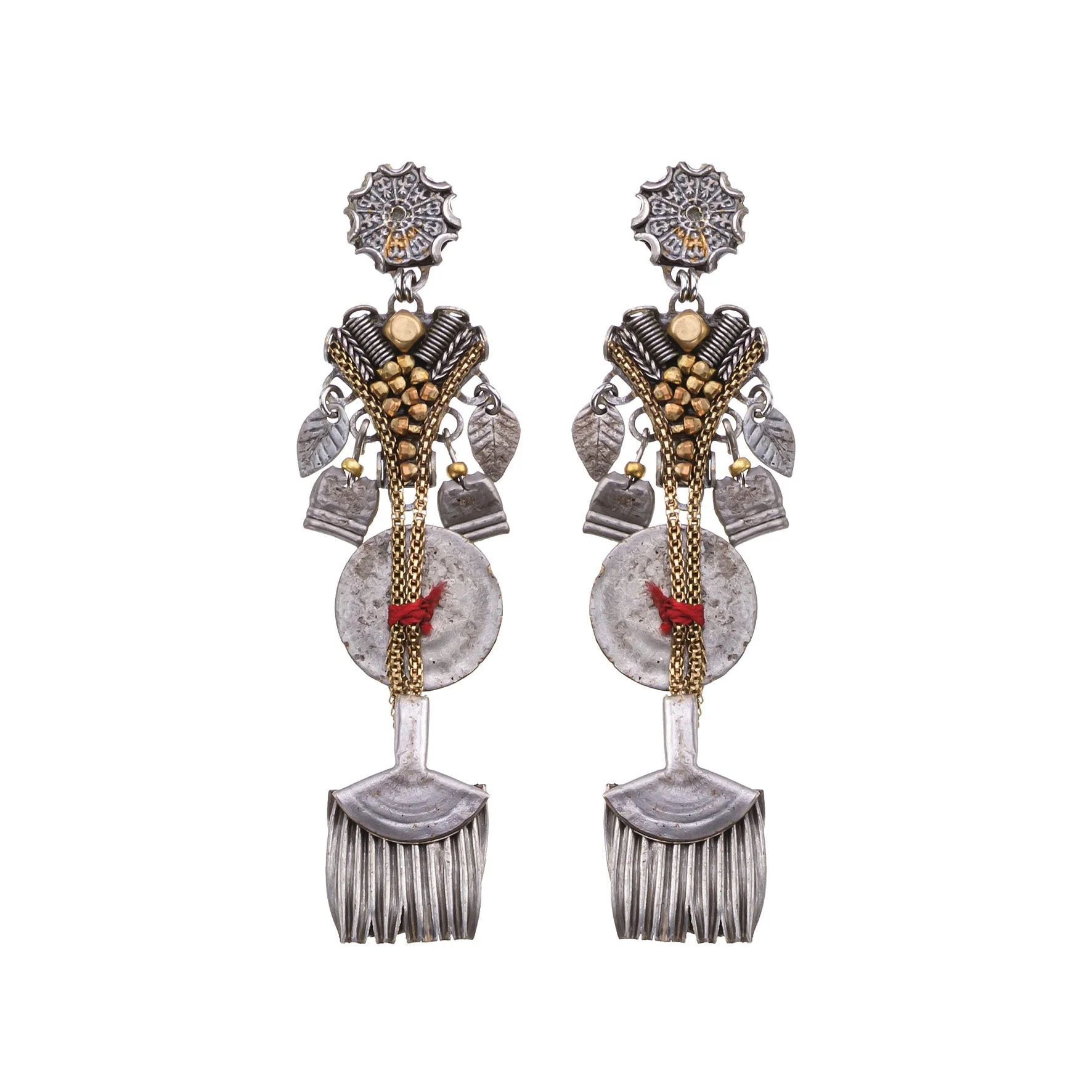 Ayala Bar Metal Bloom Set, Braniva Earrings