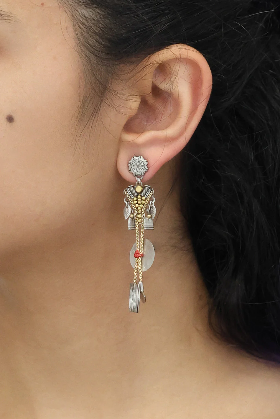 Ayala Bar Metal Bloom Set, Braniva Earrings - Image 2