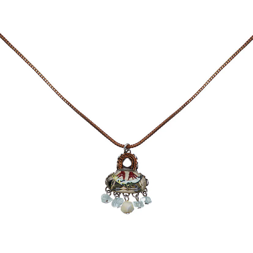 Ayala Bar Neptune's Garden Set, Glass Necklace, Kombu