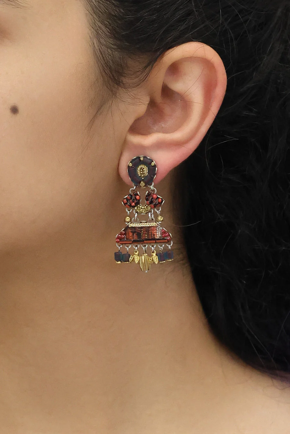 Ayala Bar Noble Wine Set, Carmin Earrings - Image 2