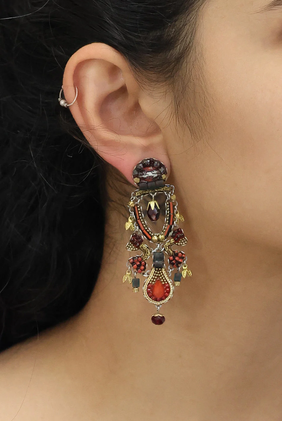 Ayala Bar Noble Wine Set, Cherrywood Earrings - Image 2